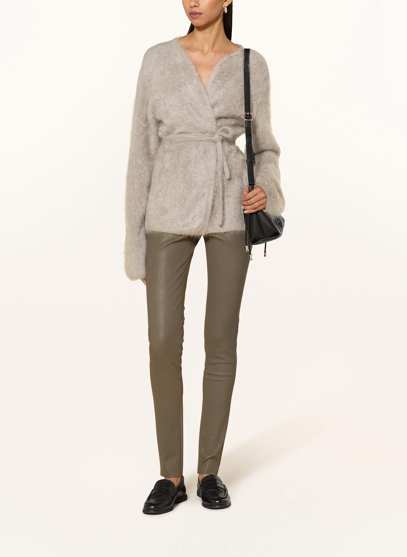 ARMA Lederleggings ROCHE: GRAU