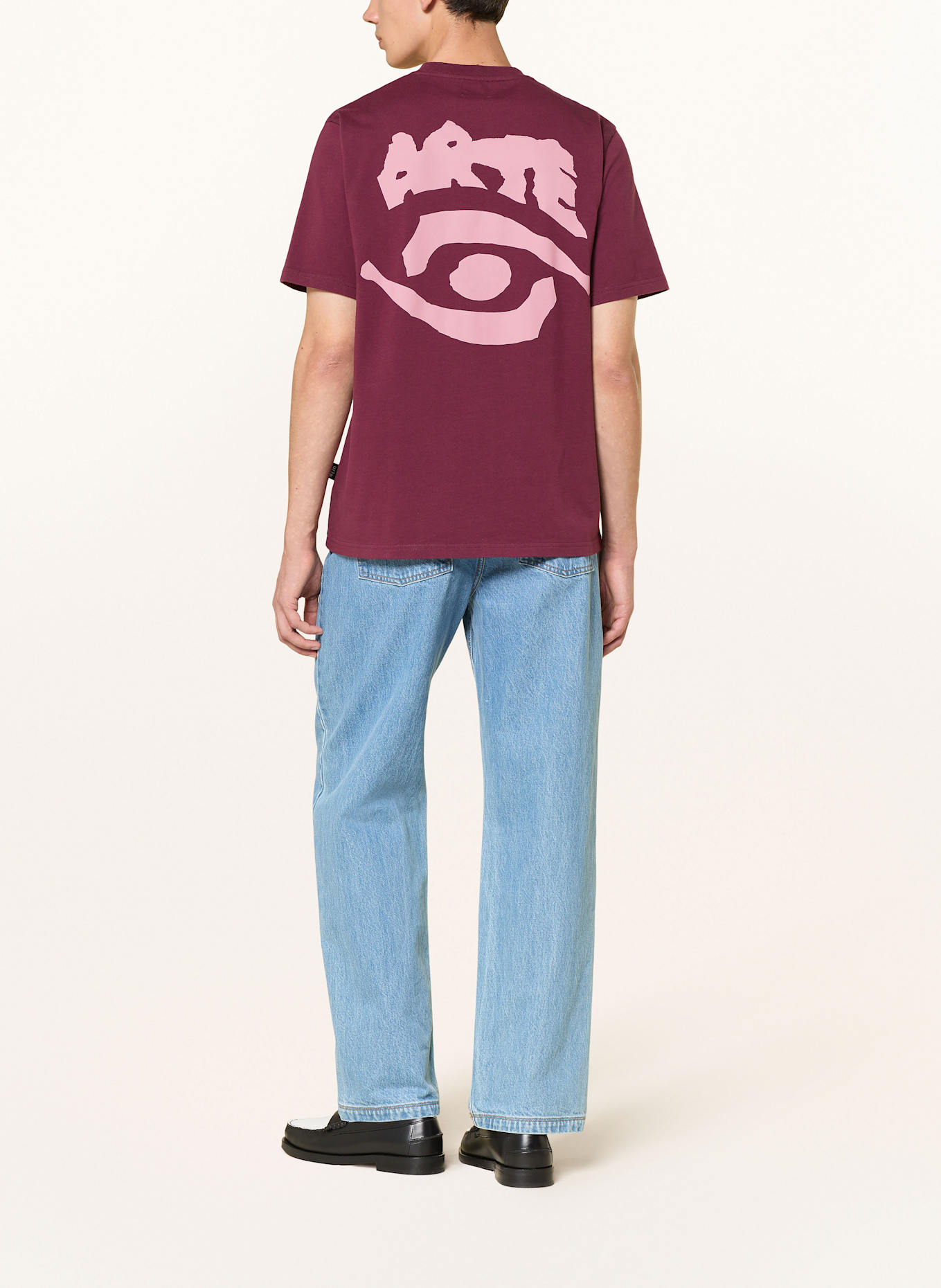 Arte Antwerp T-Shirt: DUNKELROT / ROSÉ