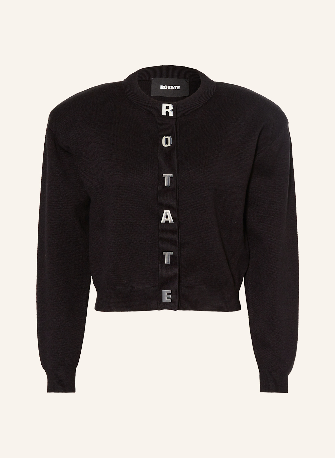 ROTATE Strickjacke: SCHWARZ