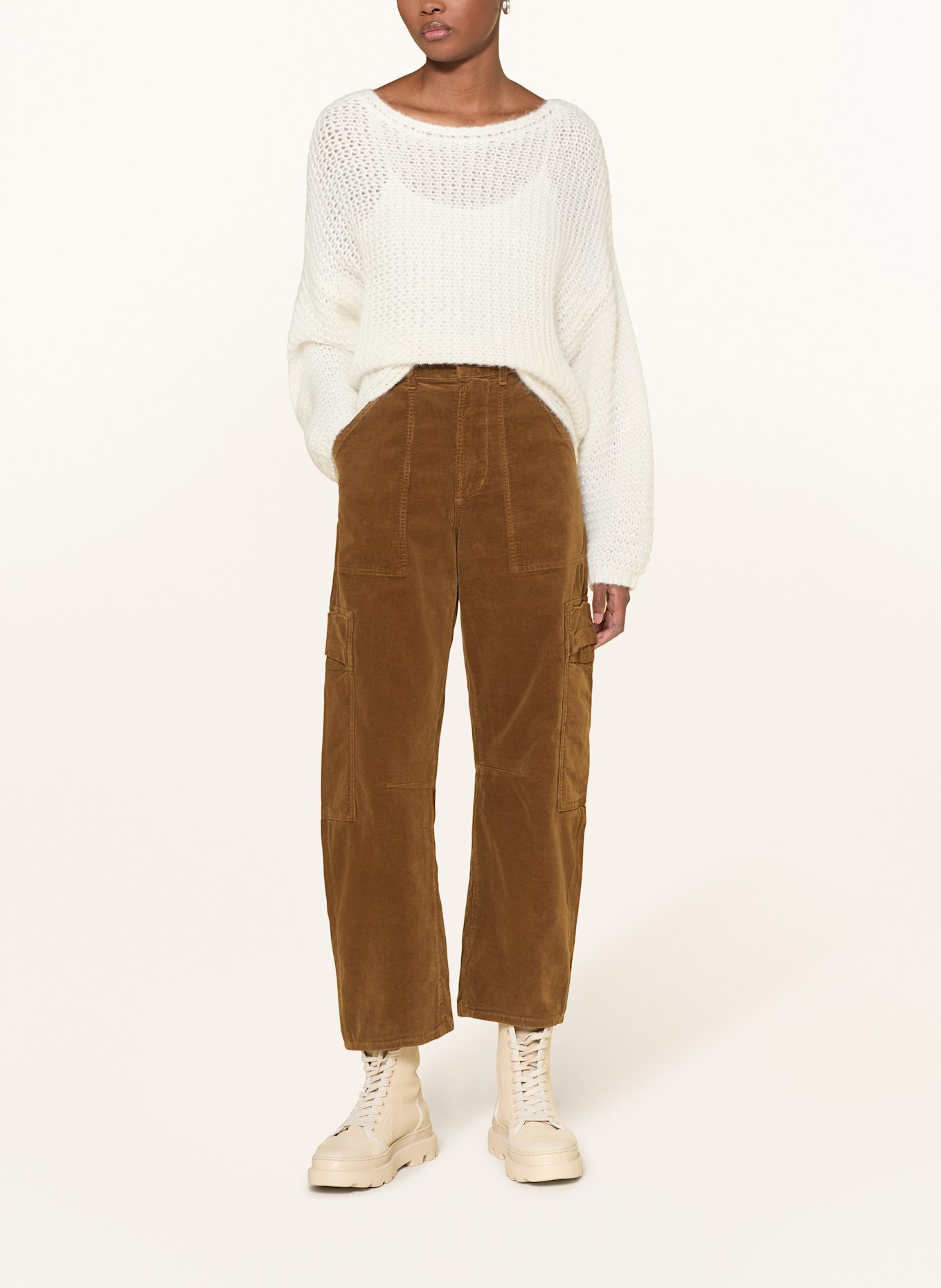 CITIZENS of HUMANITY Cargohose aus Cord: BRAUN