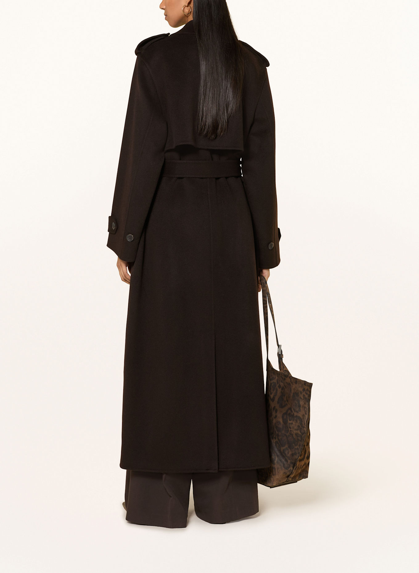 IVY OAK Wollmantel COLETTE ANN: DUNKELBRAUN