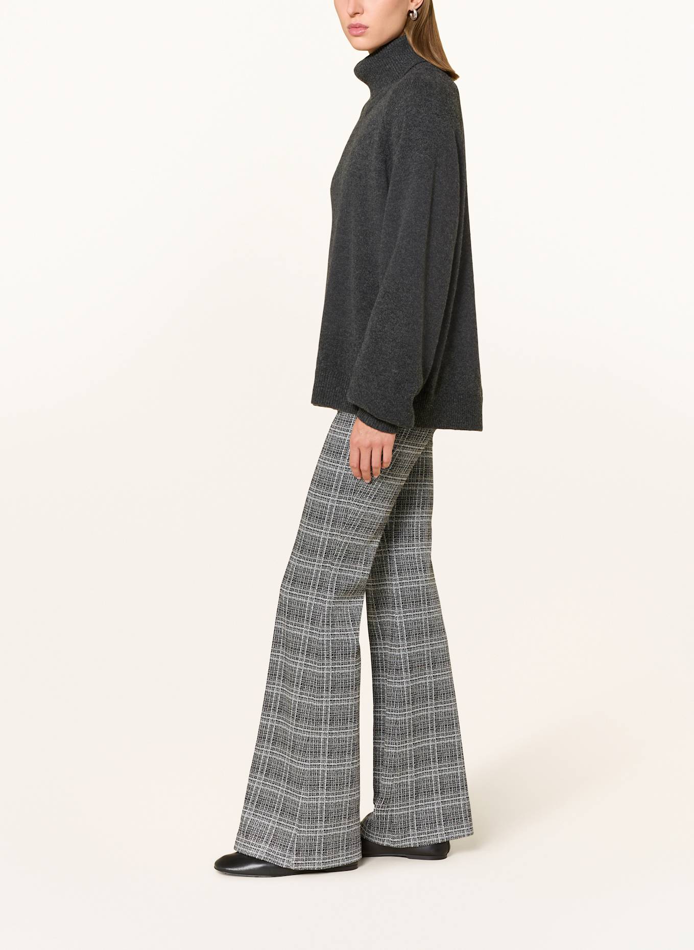 MAC Marlenehose DREAM BOOT: SCHWARZ / WEISS