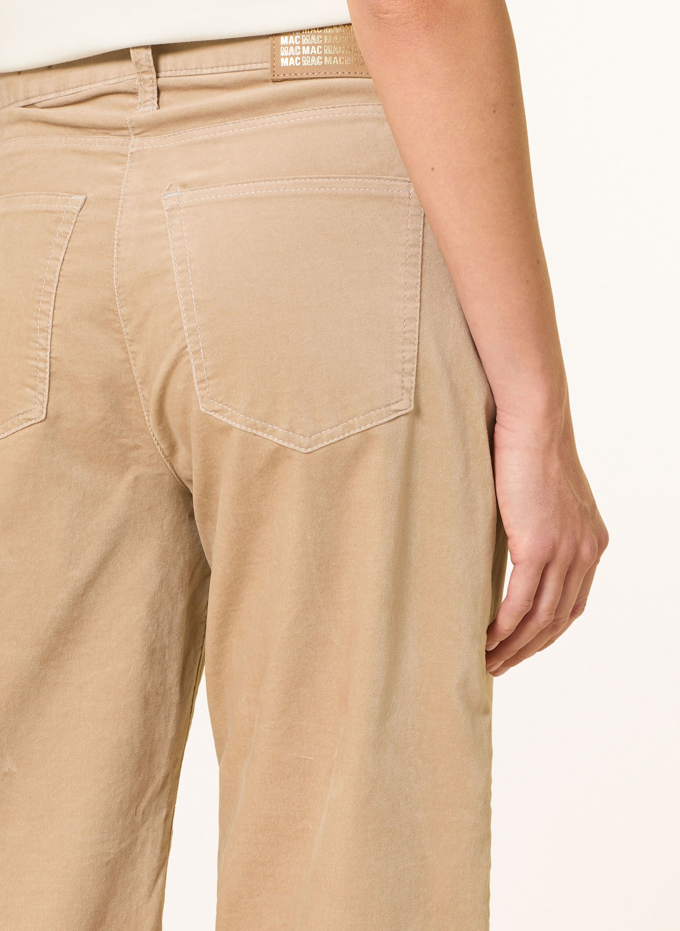 MAC Straight Jeans DANNI aus Samt: CAMEL