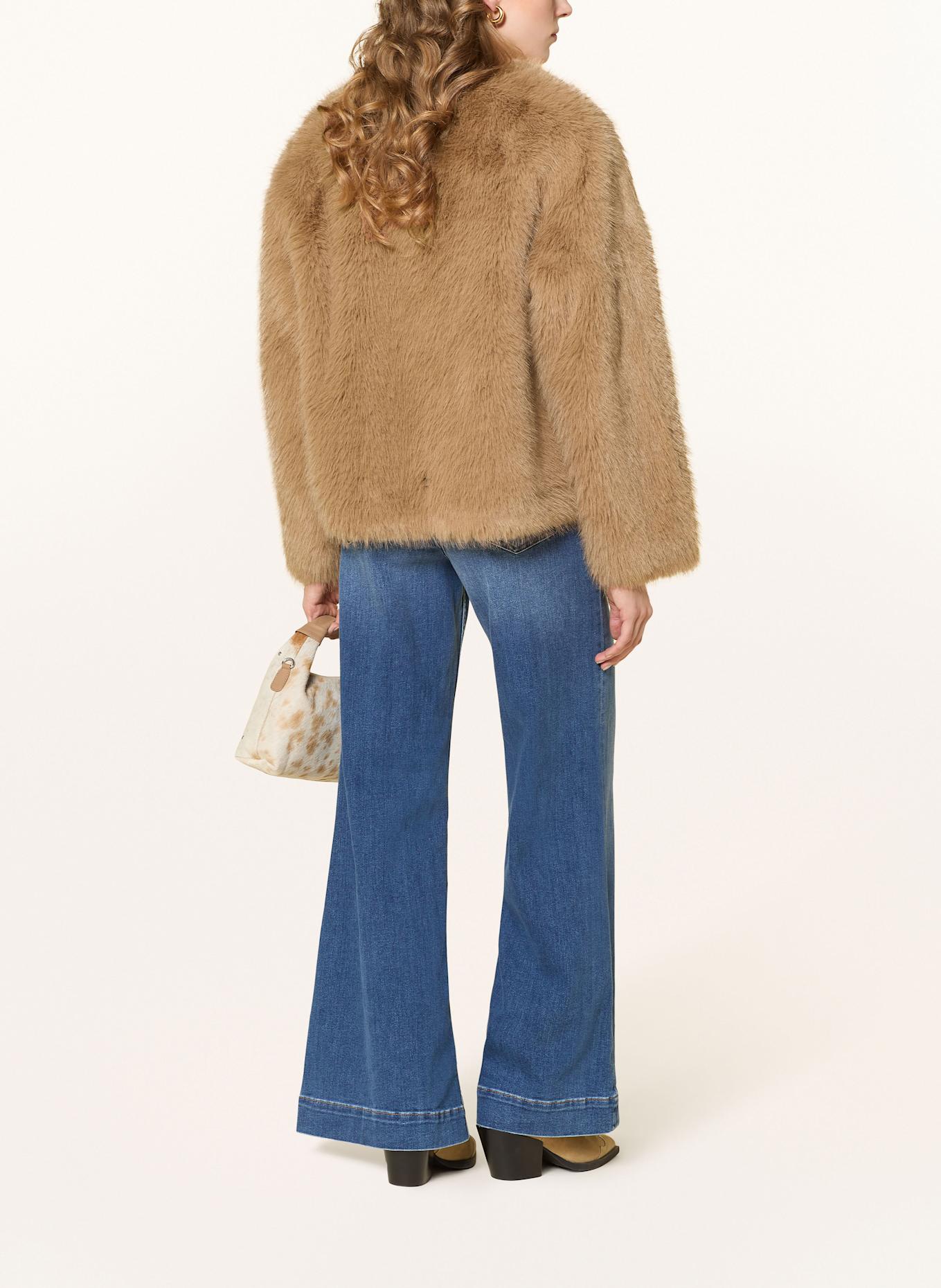 Rich & Royal Kunstfell-Jacke: CAMEL