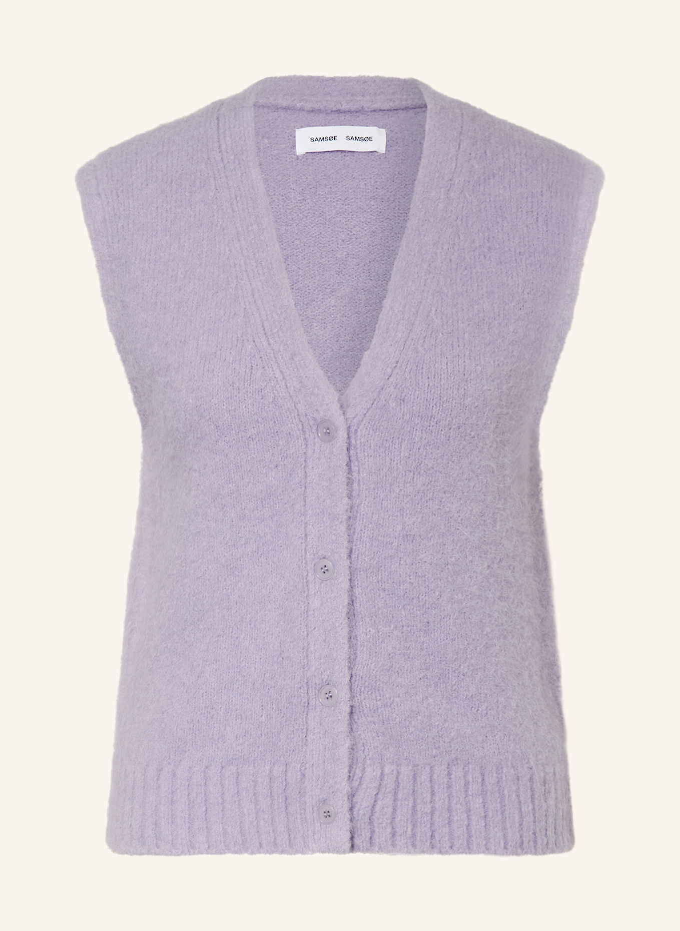 SAMSØE SAMSØE Knit vest with alpaca: LIGHT PURPLE