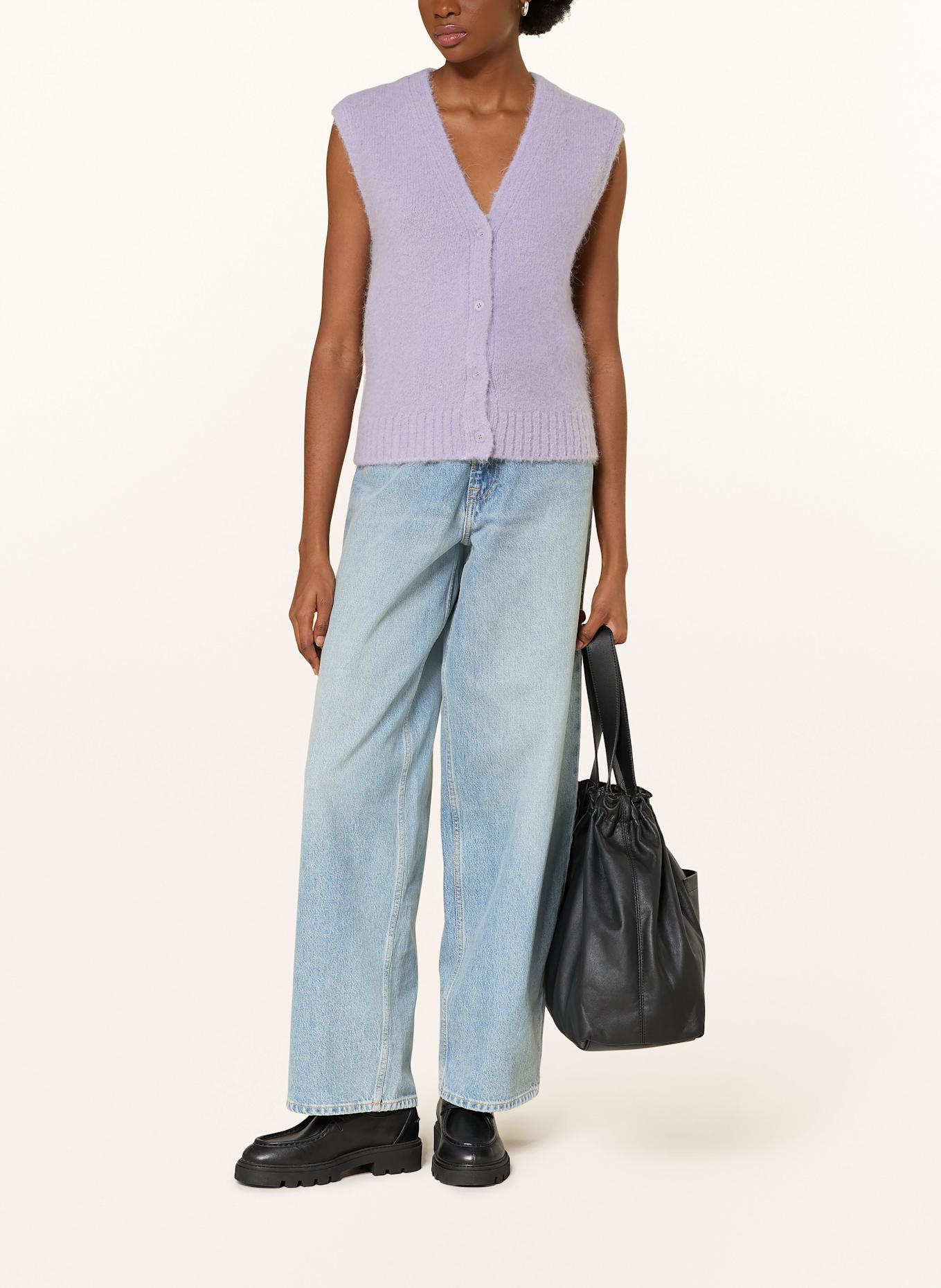 SAMSØE SAMSØE Knit vest with alpaca: LIGHT PURPLE