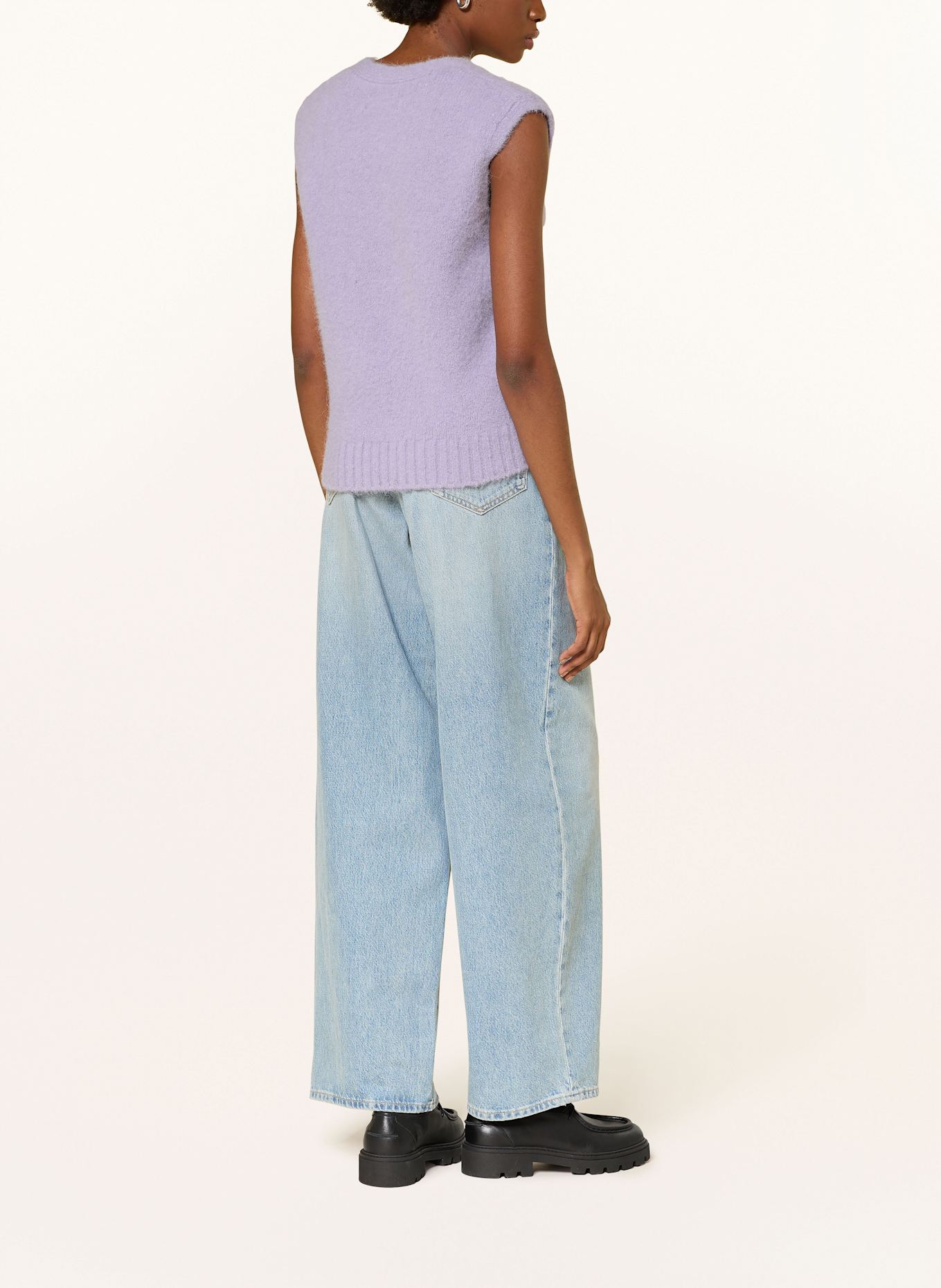 SAMSØE SAMSØE Knit vest with alpaca: LIGHT PURPLE