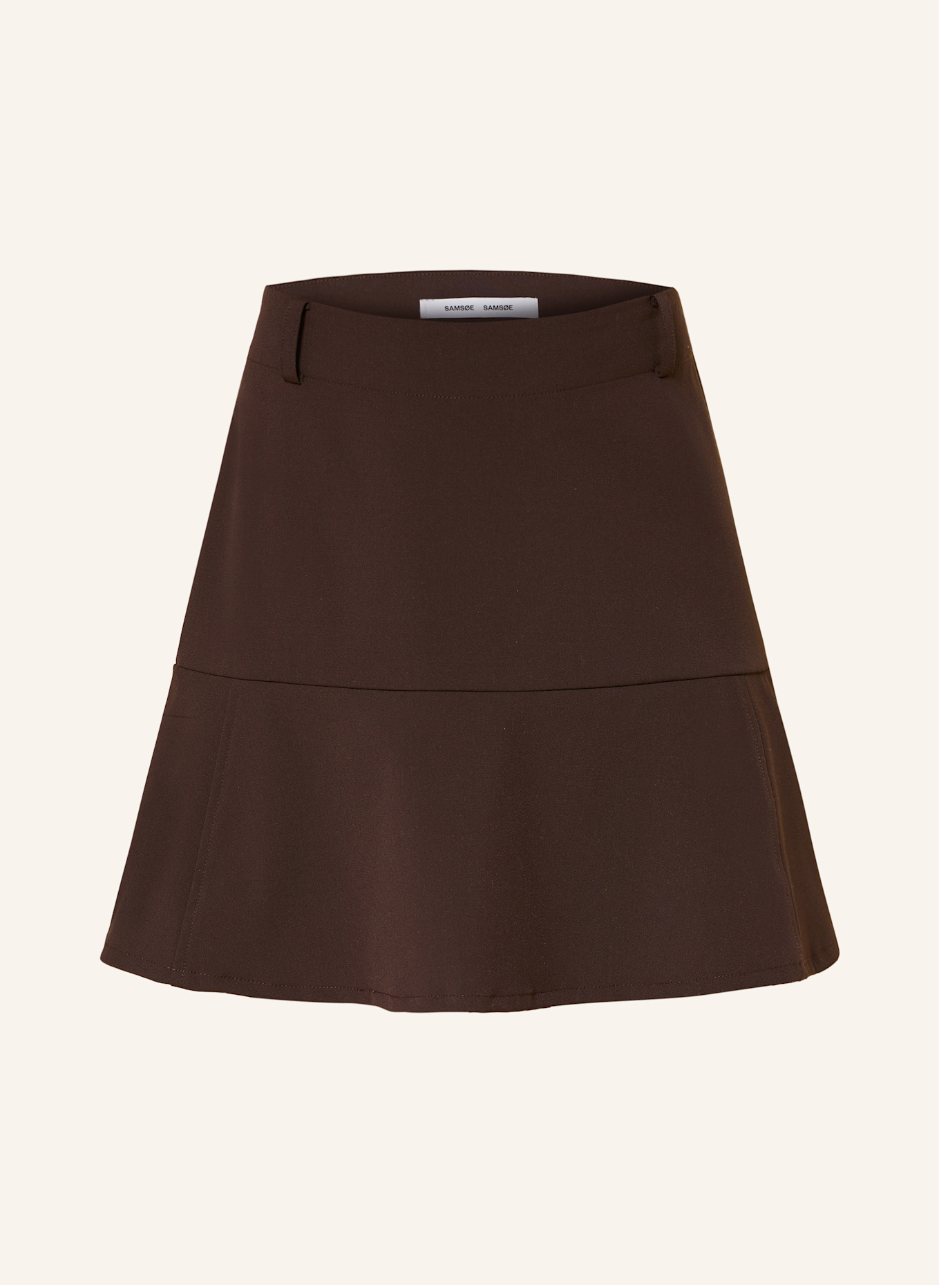 SAMSØE  SAMSØE Sukně SACORLA: TMAVĚ HNĚDÁ