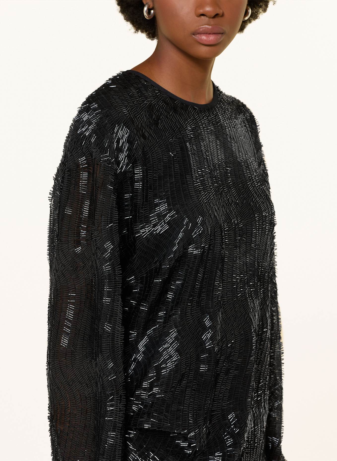 SAMSØE  SAMSØE Etuikleid SARUBY mit Pailletten: SCHWARZ