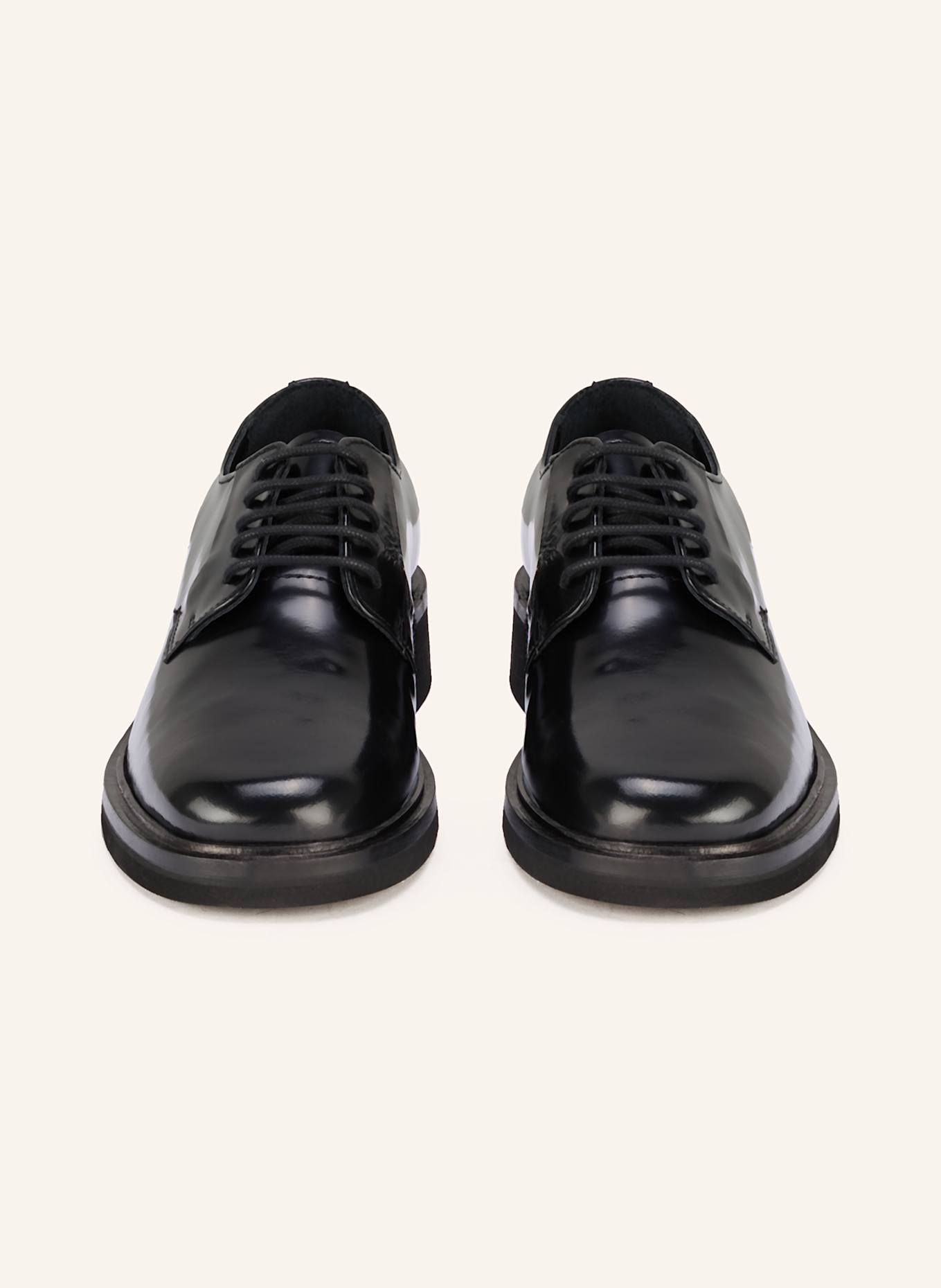 MRS & HUGS Lackschnürer: SCHWARZ