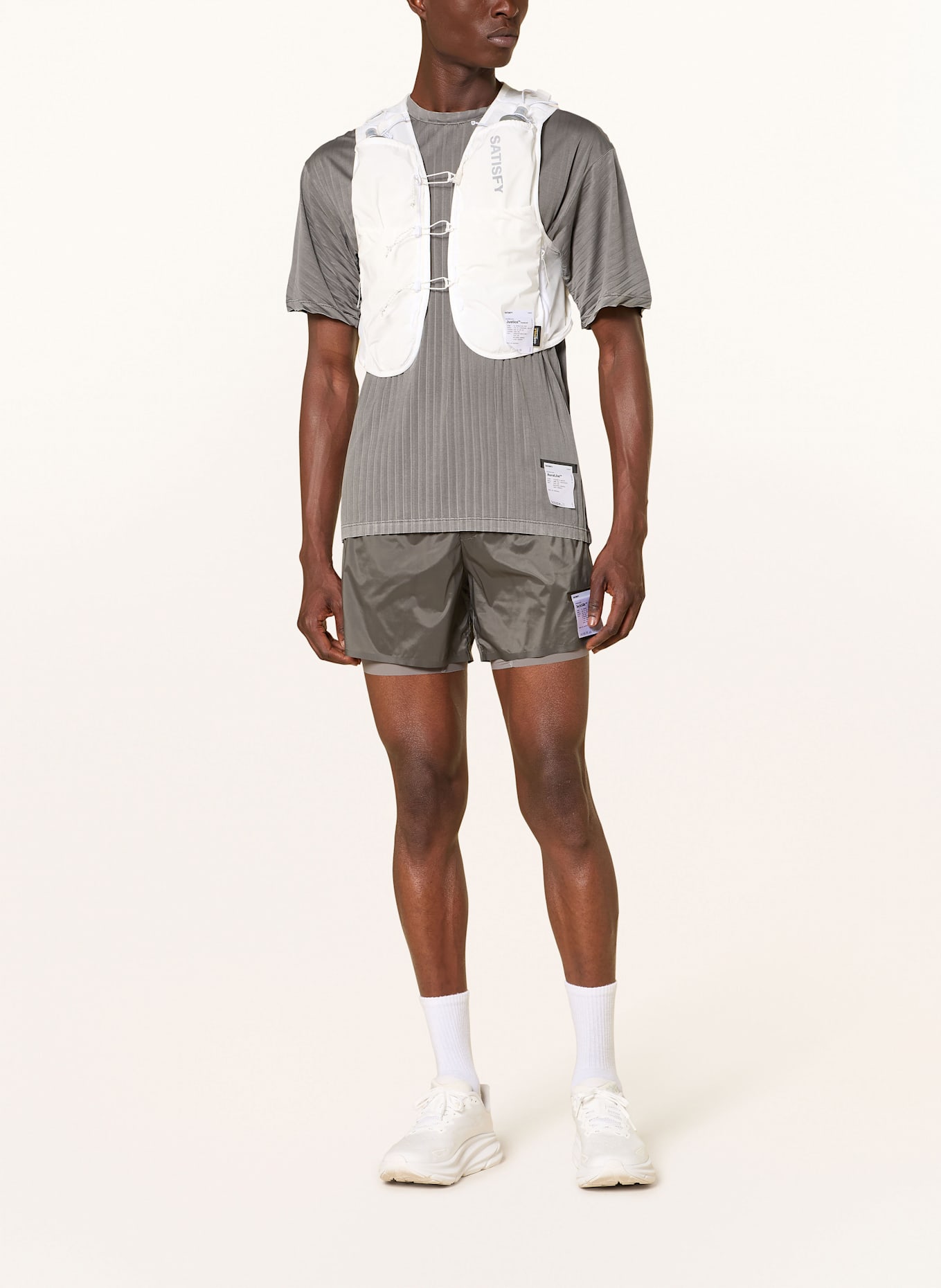 SATISFY Laufweste JUSTICE™ CORDURA® 5L HYDRATION: OW Off-White