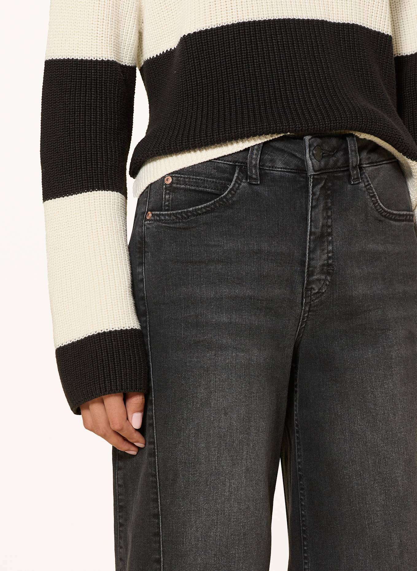 OPUS PANTS Barrel Jeans MELLY TWIST: SCHWARZ