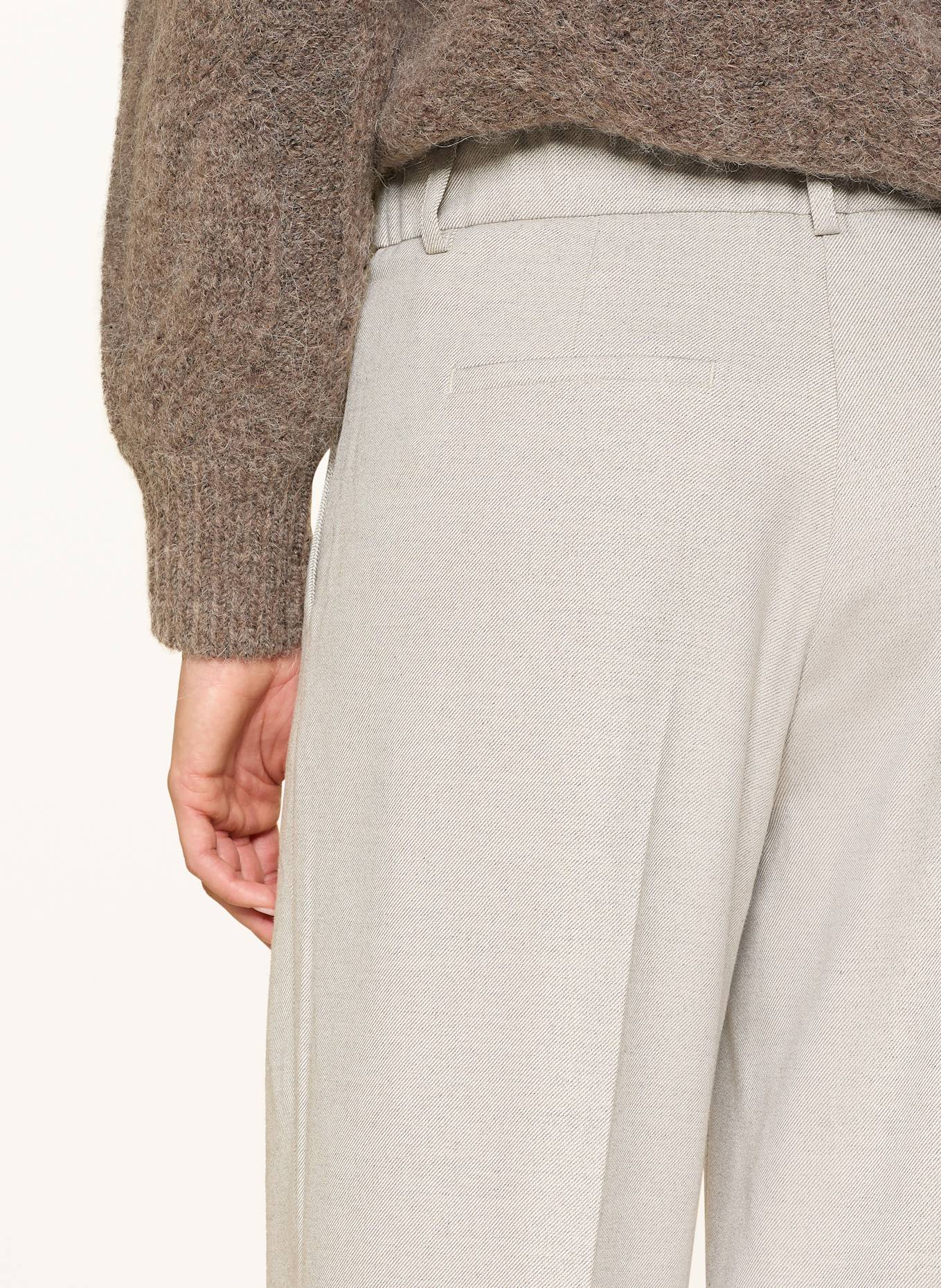 OPUS PANTS Marlenehose MOIRA: HELLGRAU