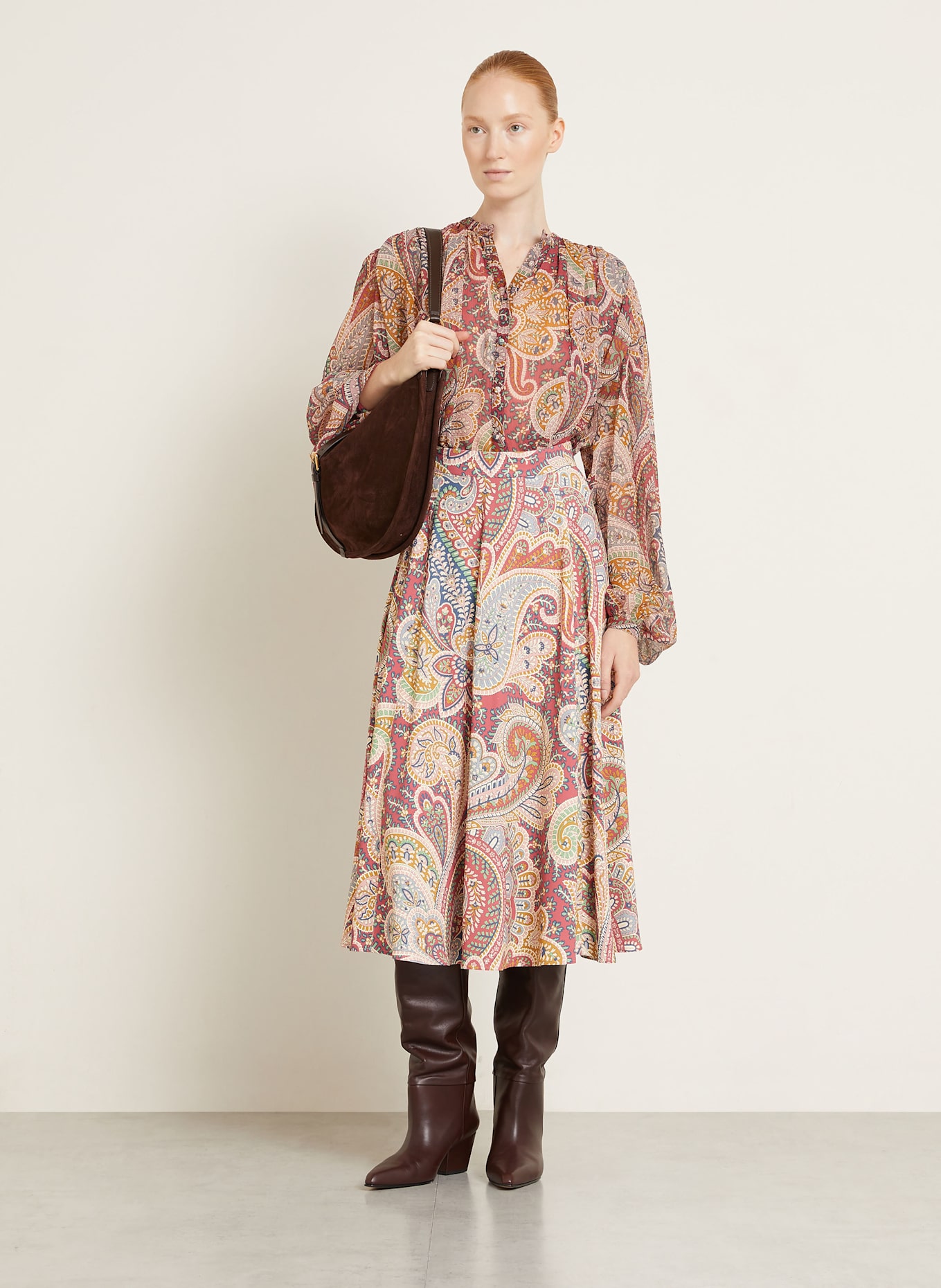 ETRO Torba na ramię LARGE: CIEMNOBRĄZOWY