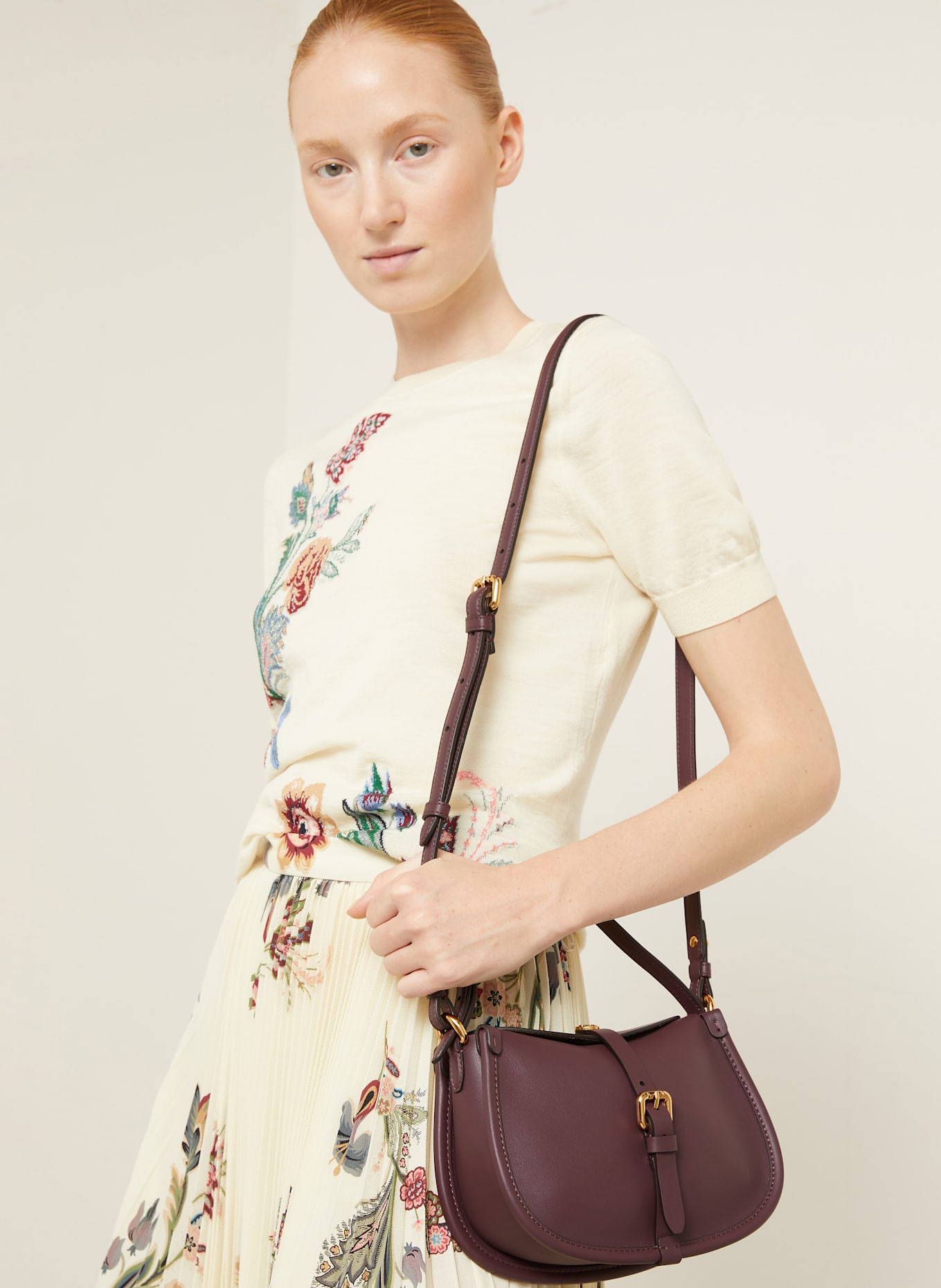 ETRO sac à bandoulière: ROUGE FONCÉ