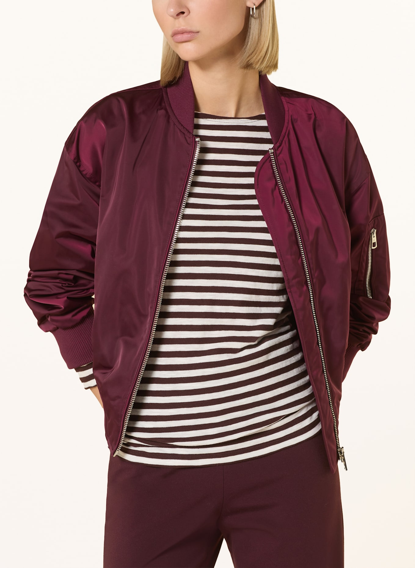 Marc O'Polo Longsleeve: BRAUN / WEISS