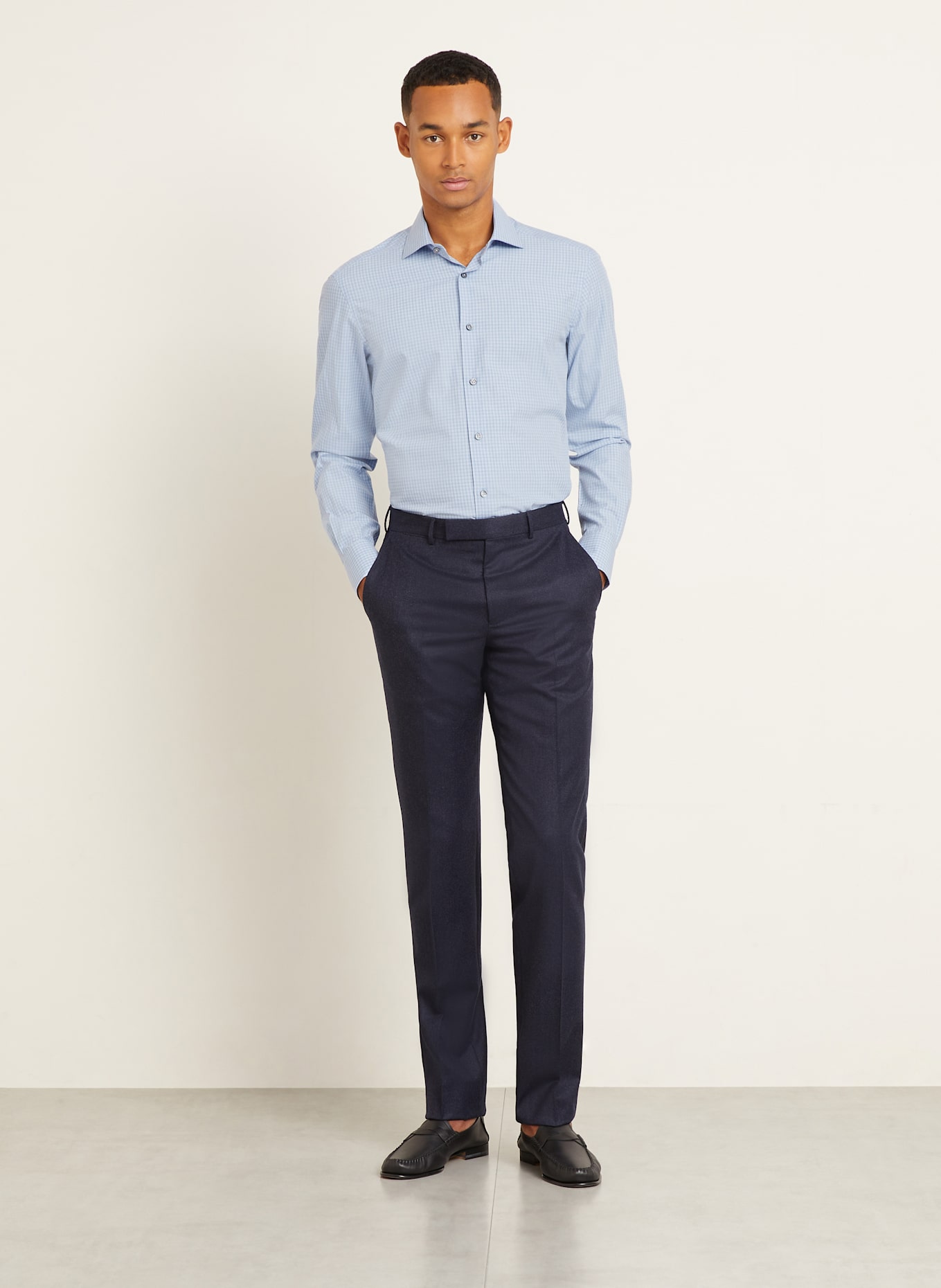 ZEGNA Hemd Regular Fit: HELLBLAU
