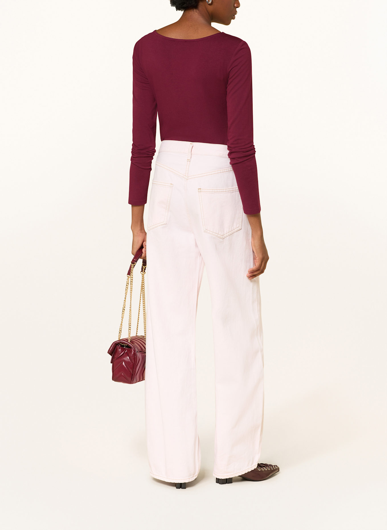 MRS & HUGS Longsleeve: DUNKELROT