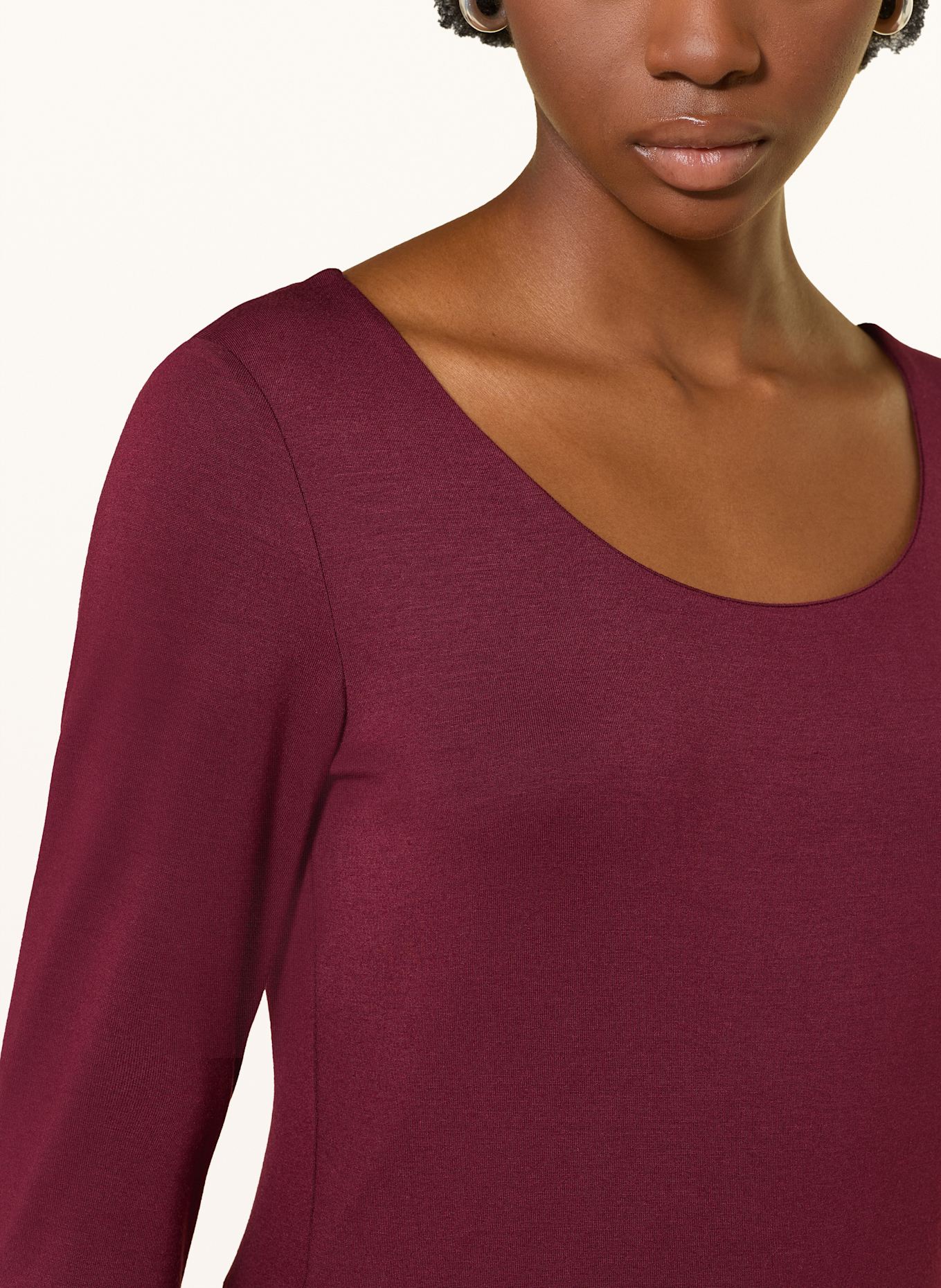 MRS & HUGS Longsleeve: DUNKELROT