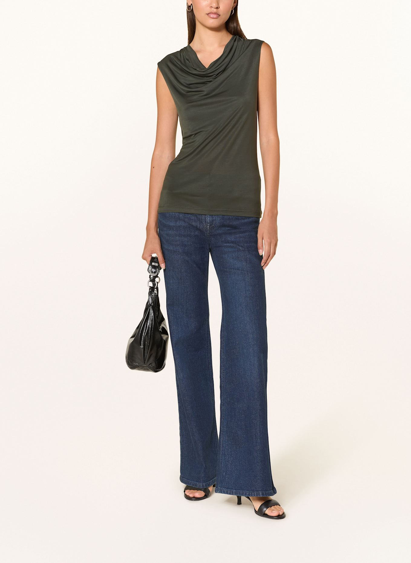 TIGER OF SWEDEN Top JELA: DUNKELGRÜN