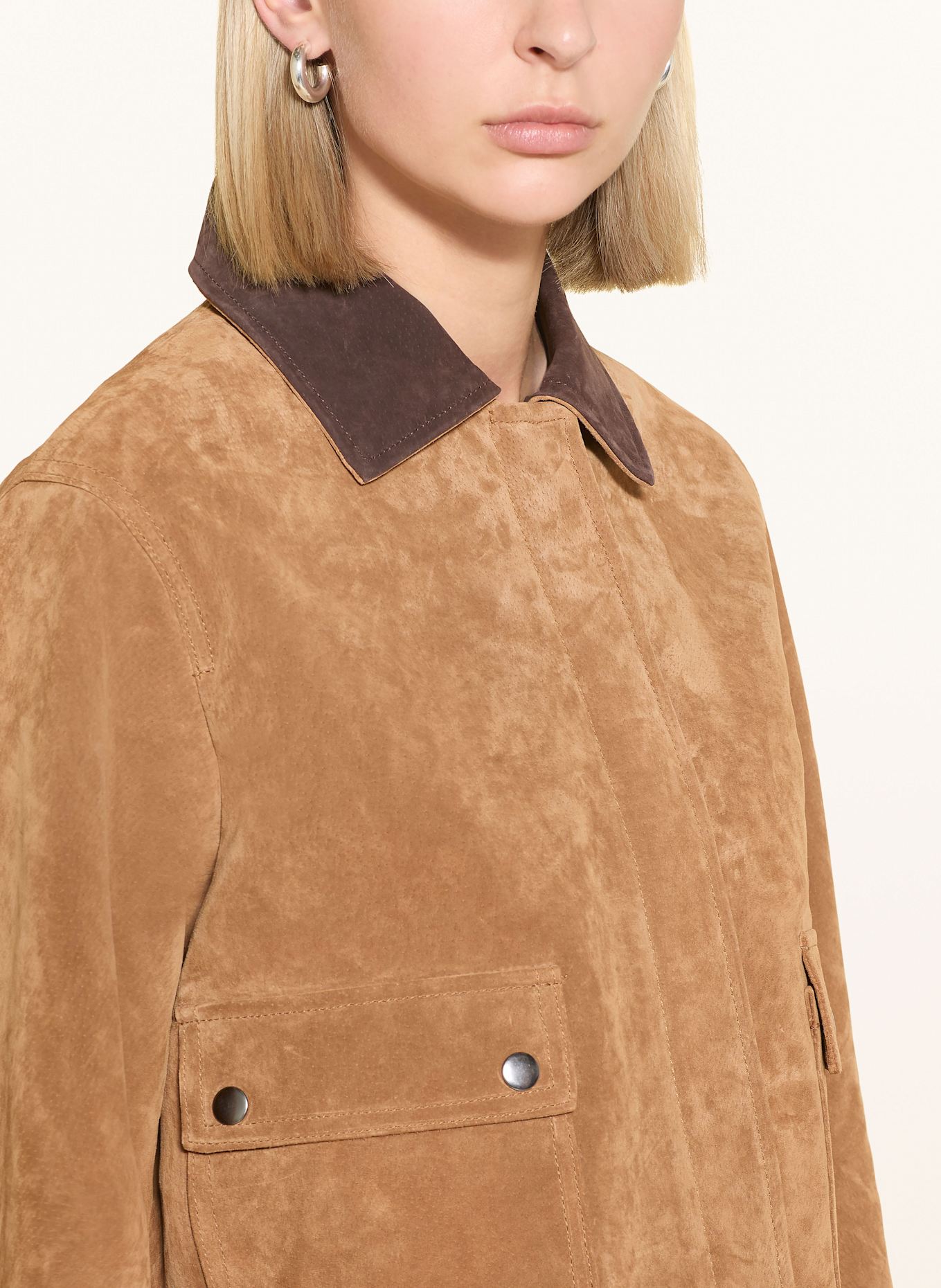 darling harbour Lederjacke: COGNAC