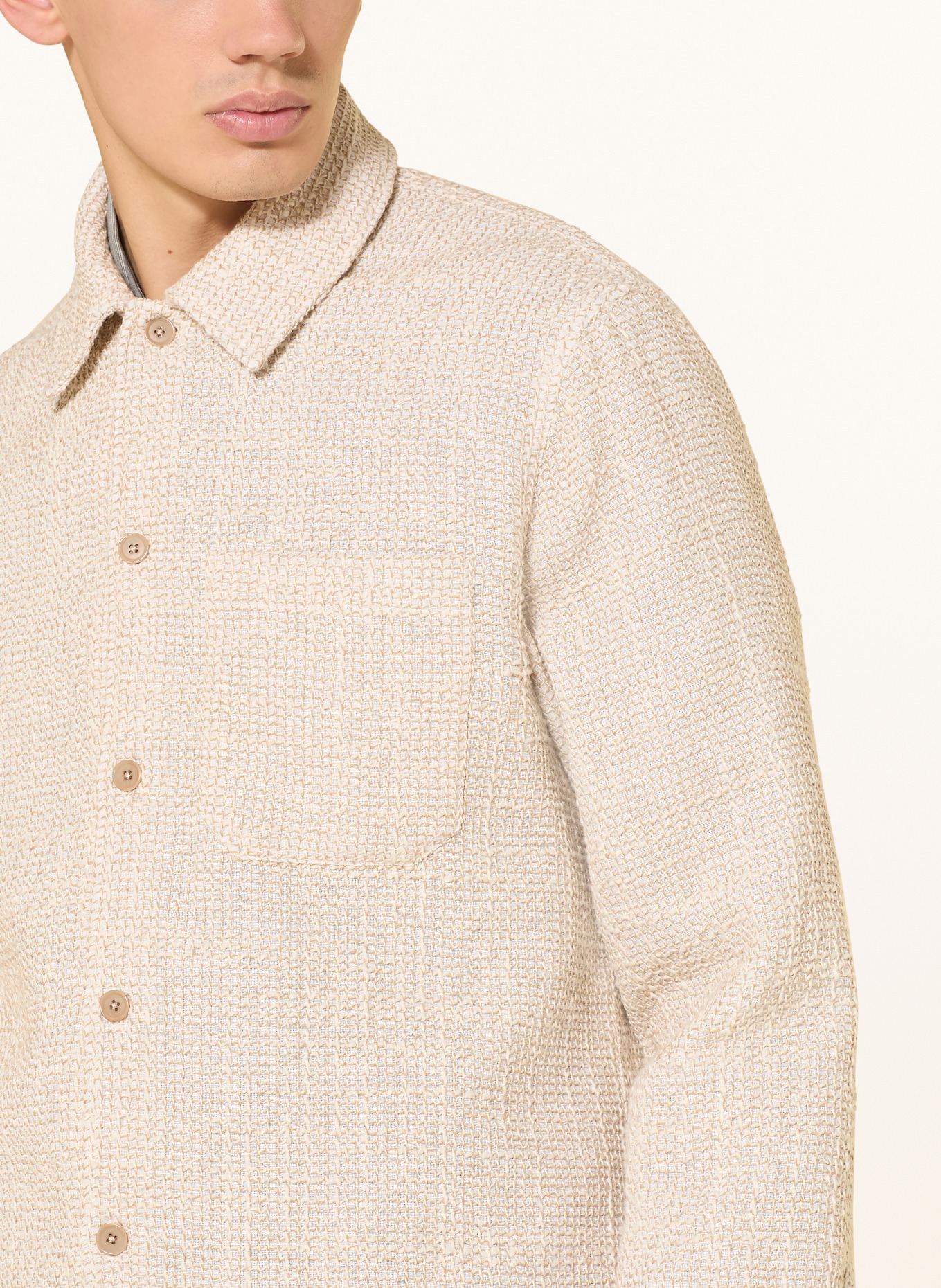 SAMSØE SAMSØE Overshirt SATAKA JC: CREAM / BEIGE