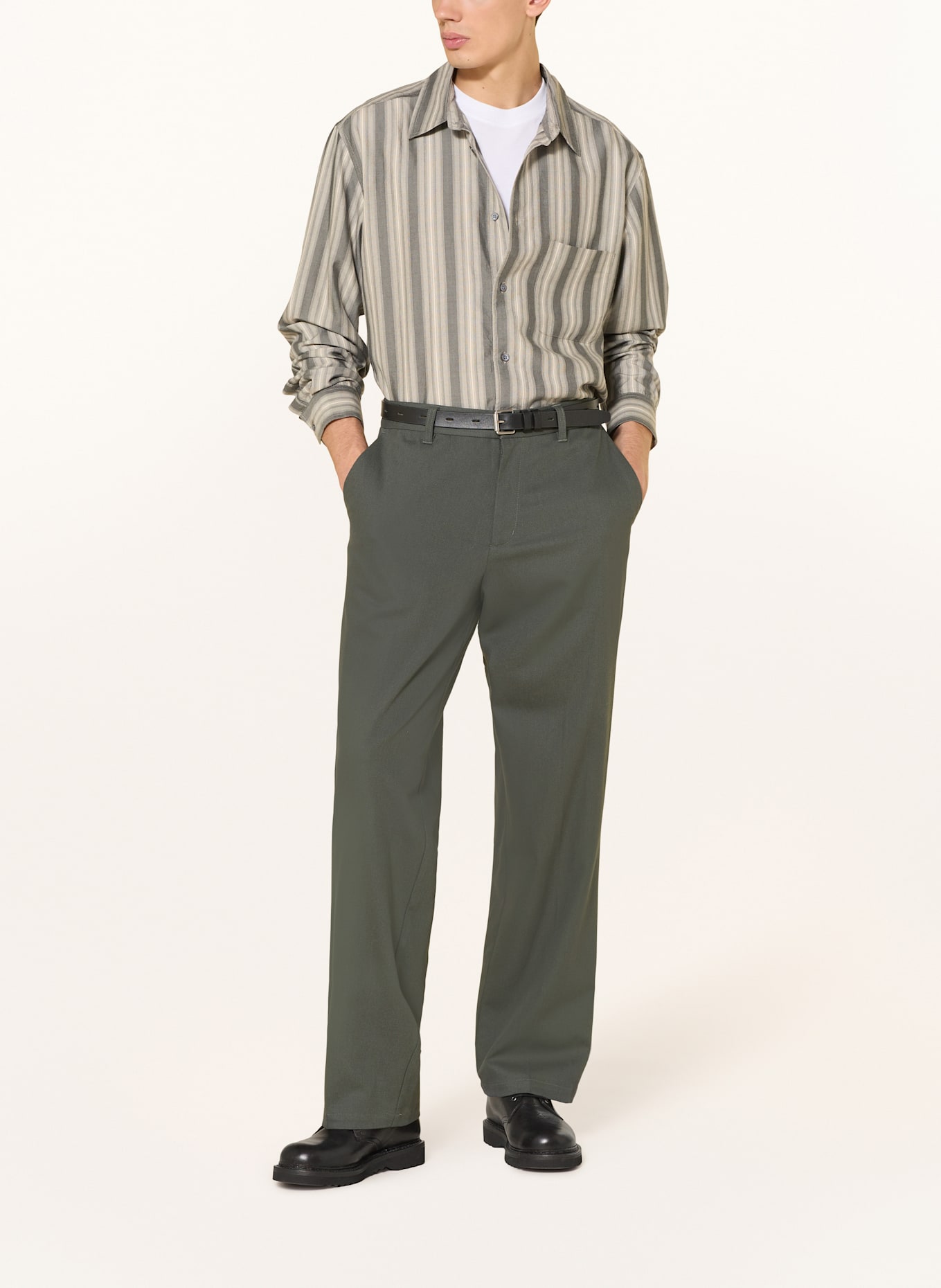 SAMSØE SAMSØE Hemd SARYAN J Regular Fit: DUNKELGRAU / HELLGRAU / WEISS