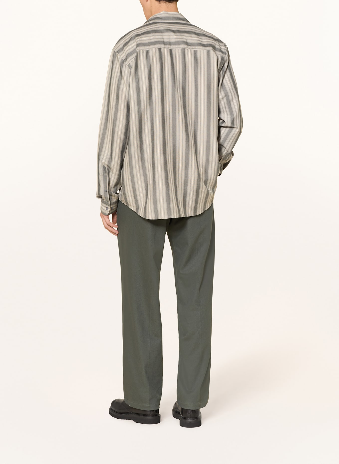 SAMSØE SAMSØE Hemd SARYAN J Regular Fit: DUNKELGRAU / HELLGRAU / WEISS