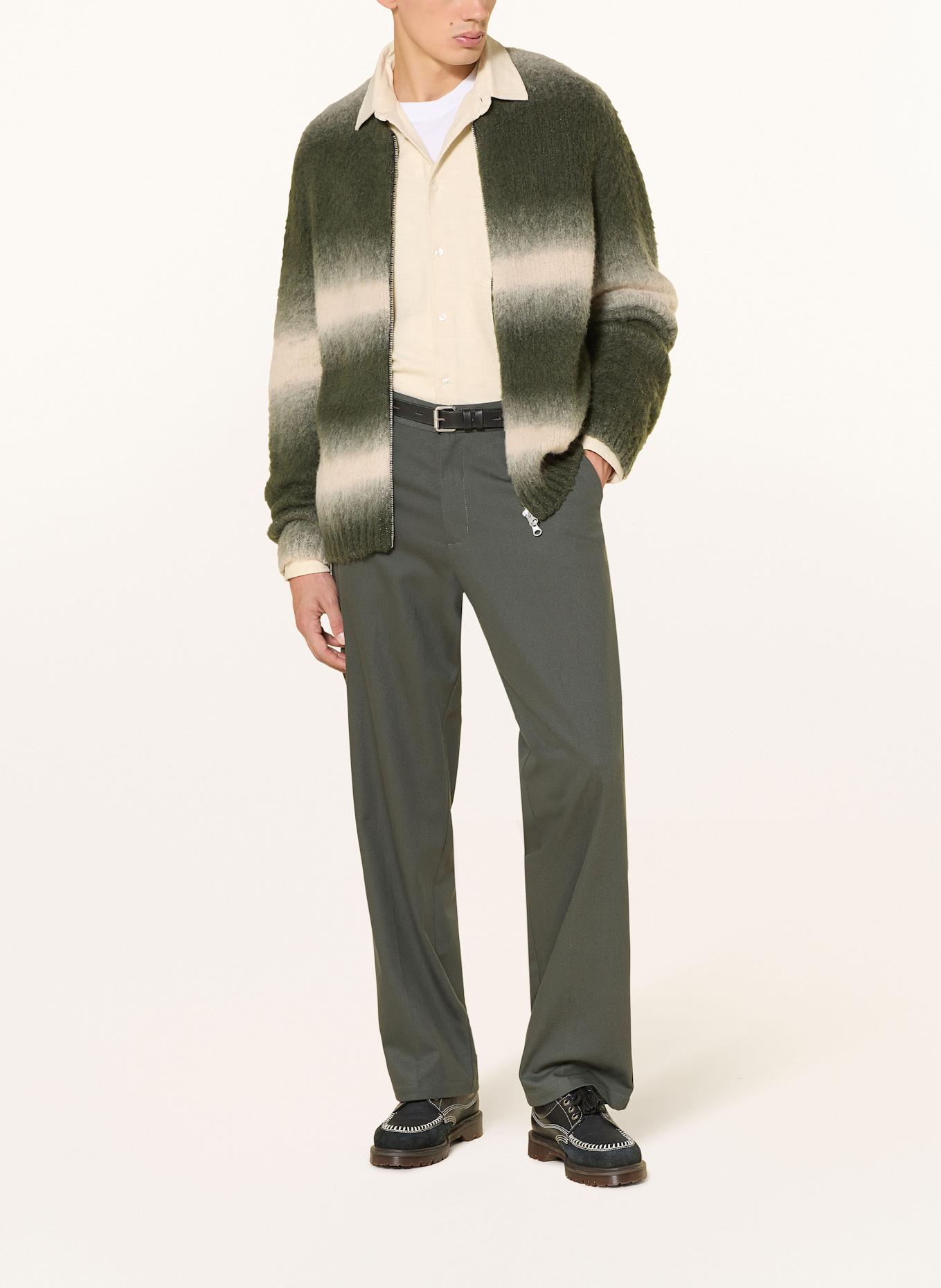 SAMSØE  SAMSØE Strickjacke SAFABIO: GRÜN / WEISS