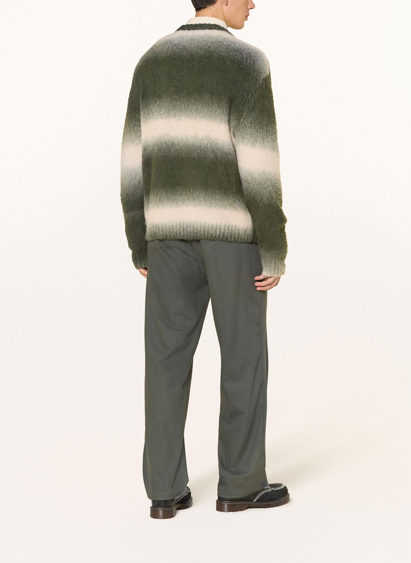 SAMSØE  SAMSØE Strickjacke SAFABIO: GRÜN / WEISS