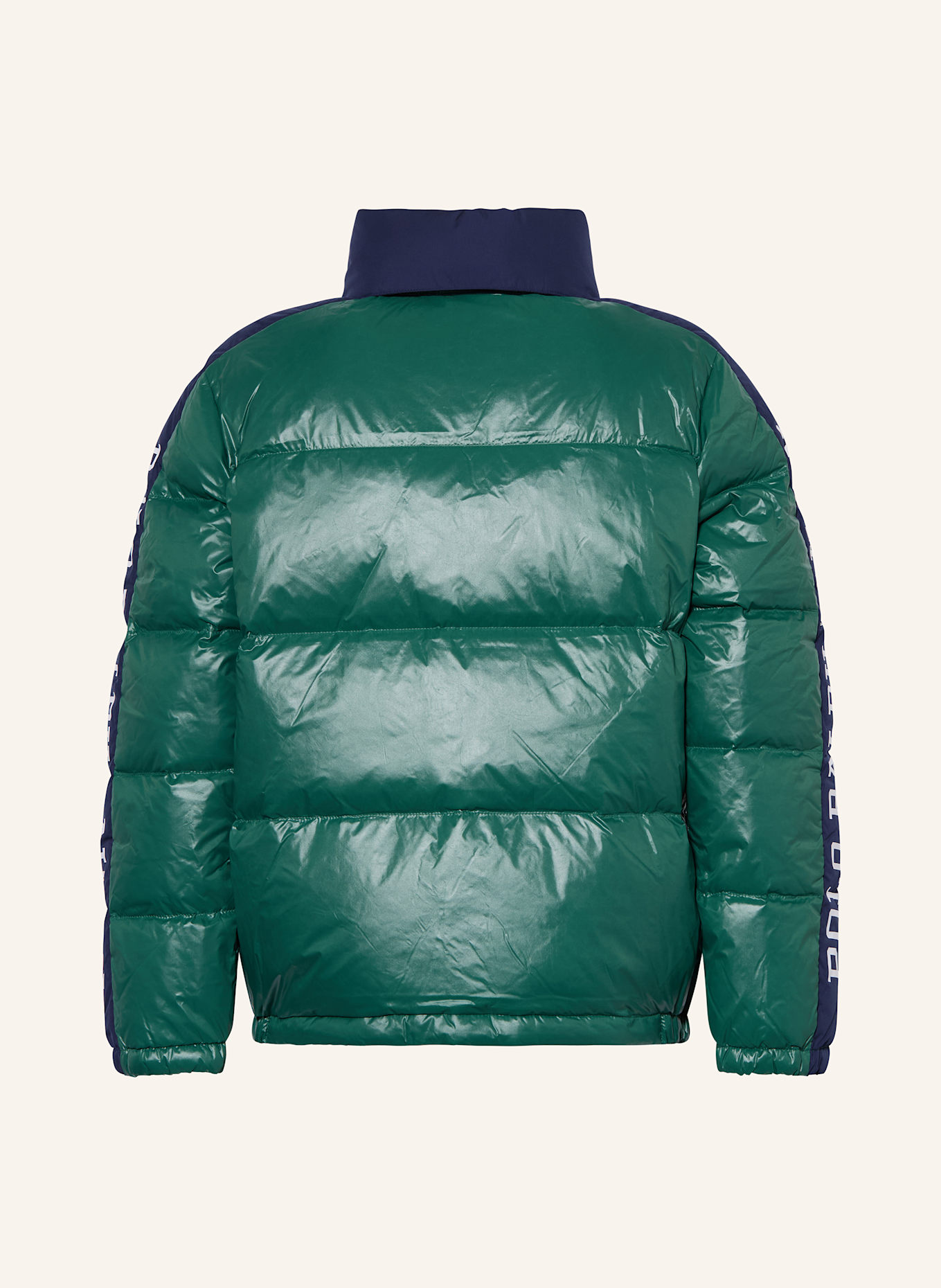 POLO RALPH LAUREN Daunenjacke: GRÜN / DUNKELBLAU