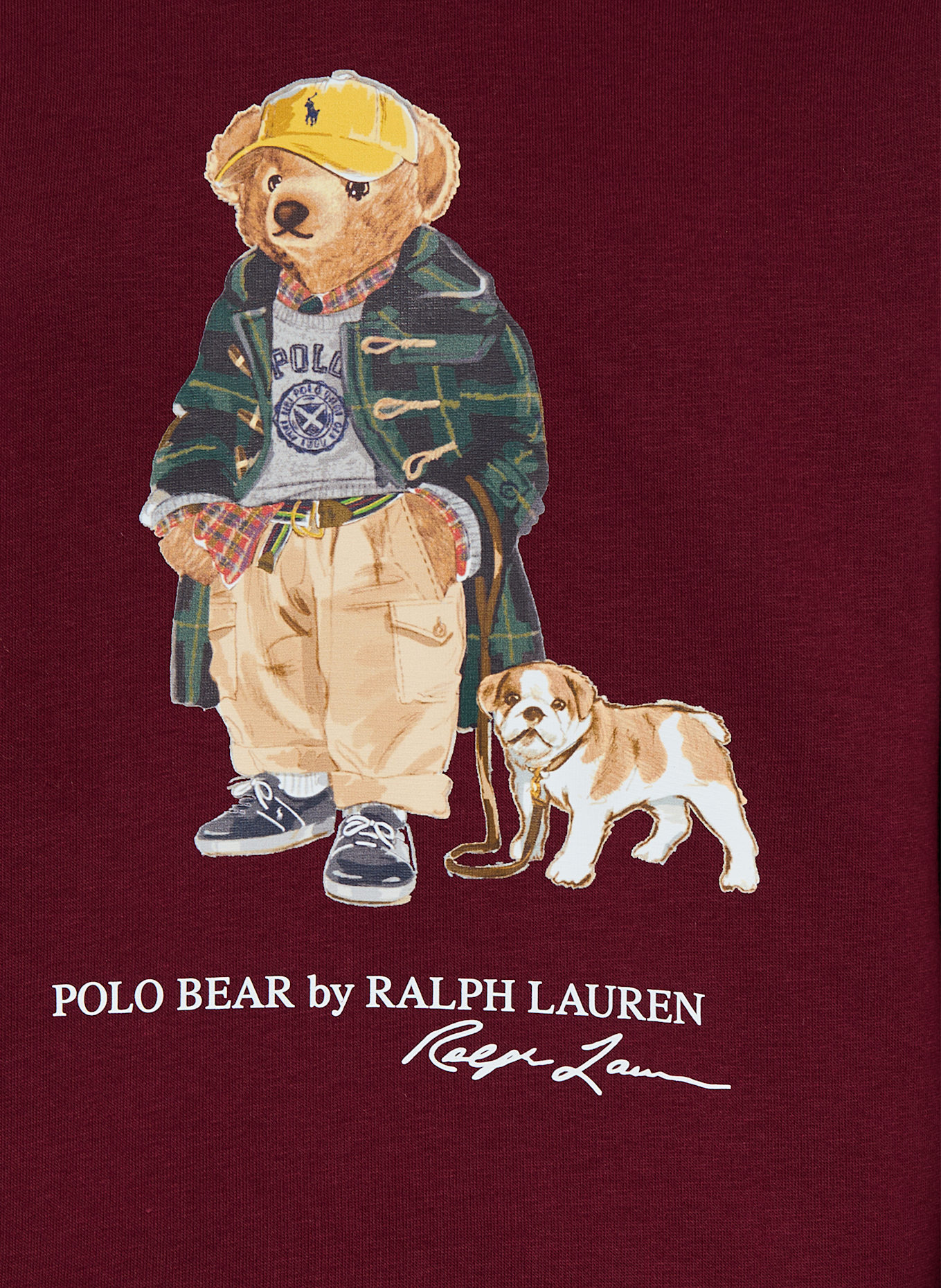 POLO RALPH LAUREN Mikina s kapucí: TMAVĚ ČERVENÁ