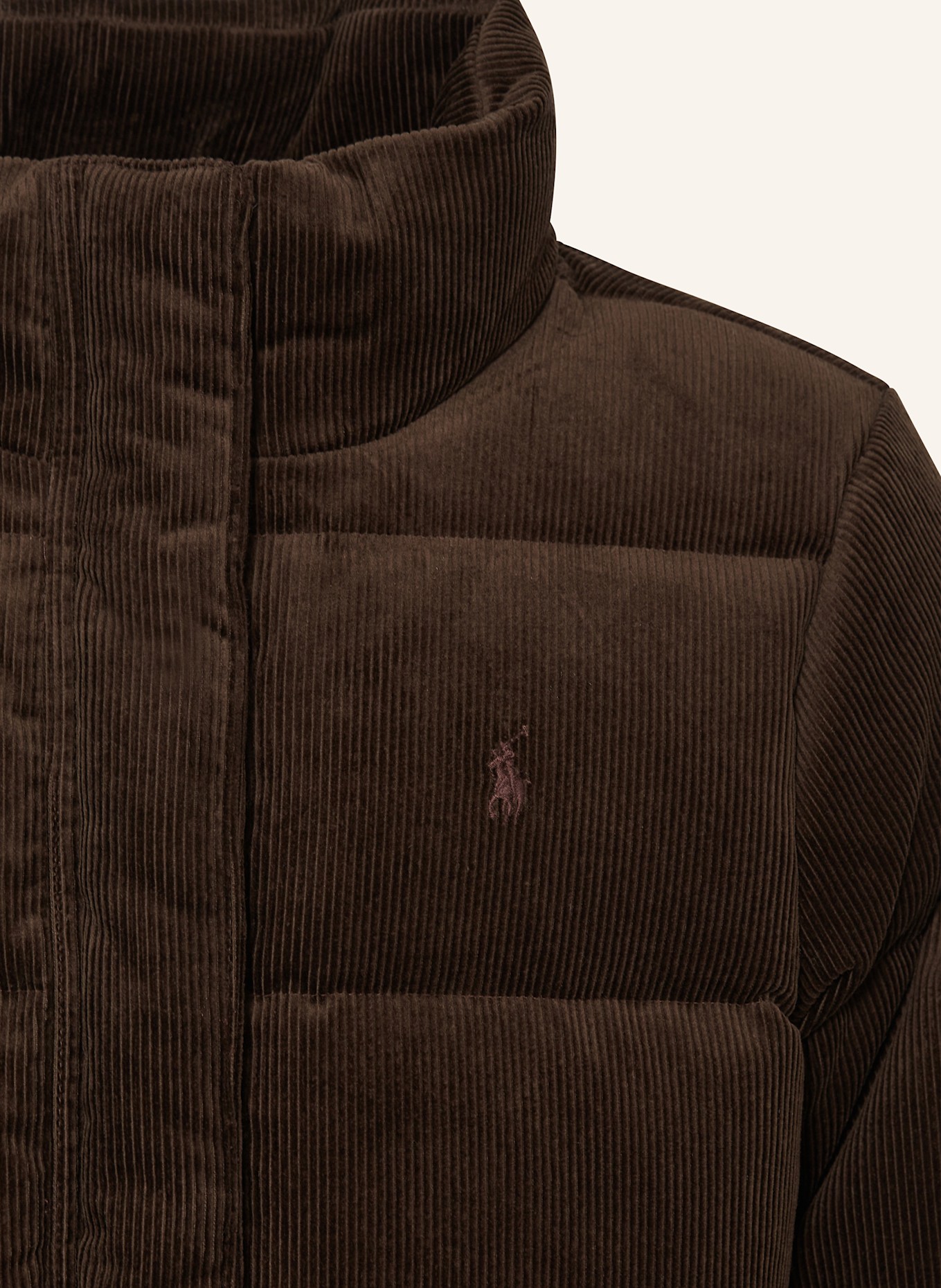 POLO RALPH LAUREN Daunenjacke aus Cord: DUNKELBRAUN