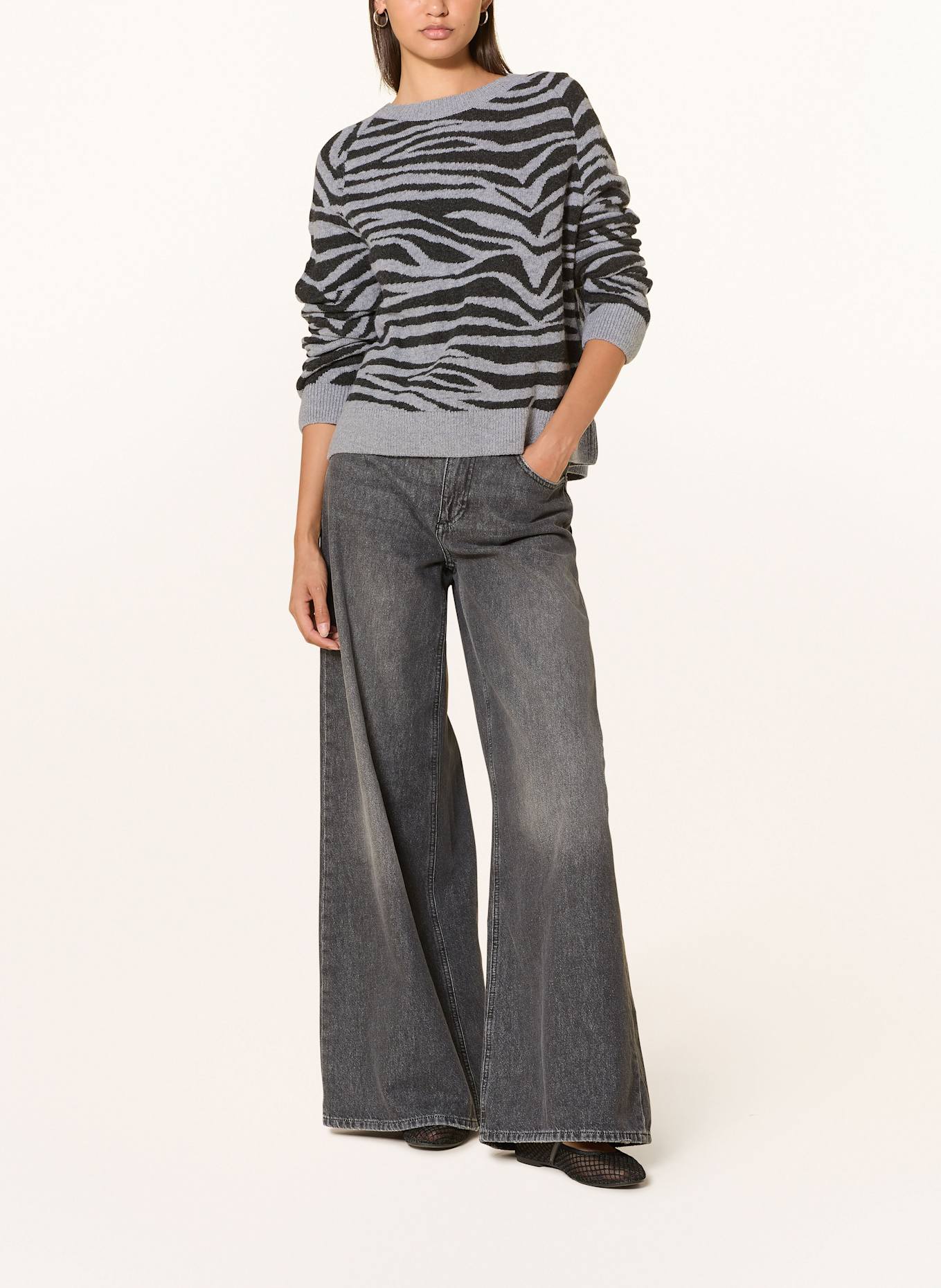 ARMEDANGELS Pullover LILIRIAA: GRAU / DUNKELGRAU