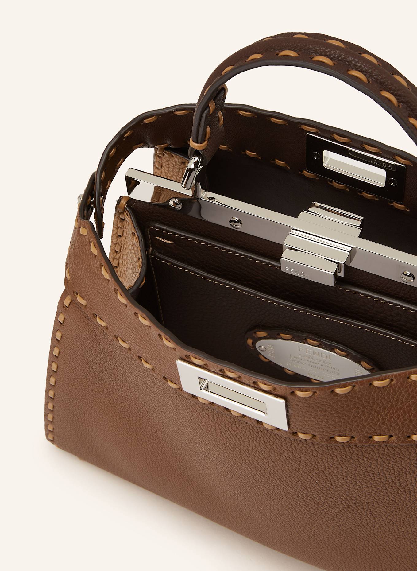 FENDI Handtasche PEEKABOO ISEEU: BRAUN