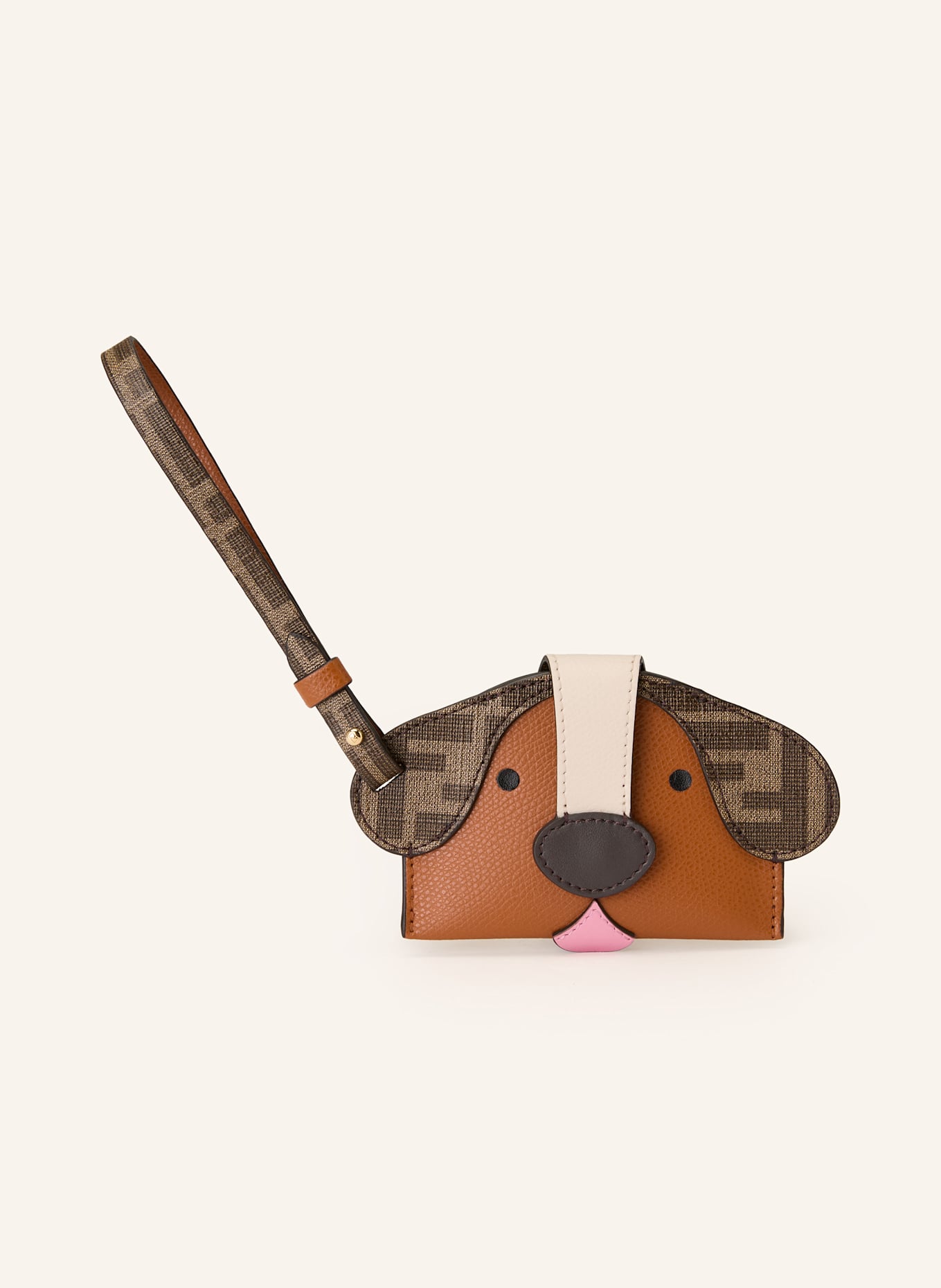 FENDI Card case BEST FRIENDS FOREVER: BROWN / DARK BROWN / CREAM