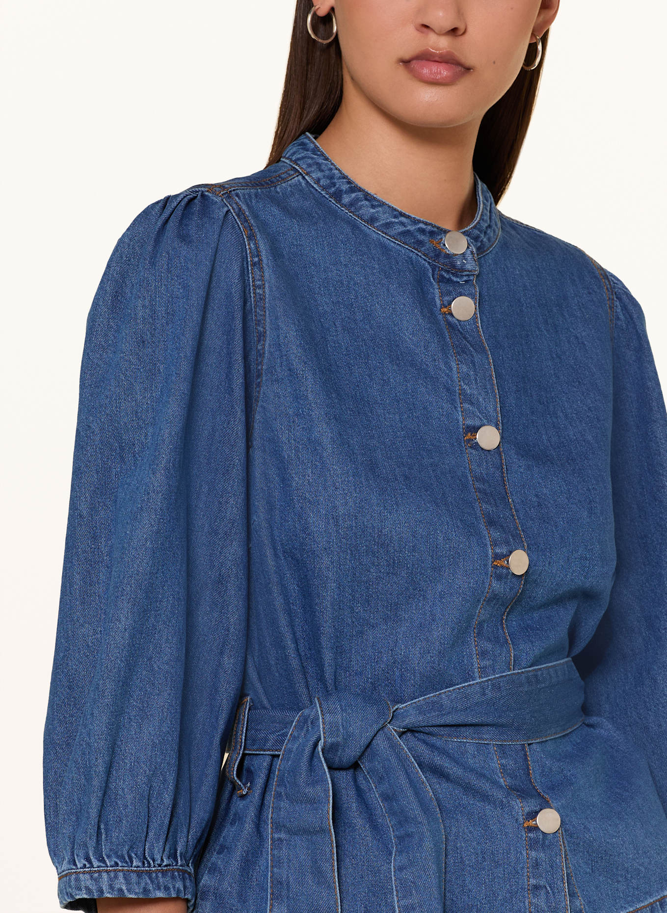 MSCH COPENHAGEN Jeansbluse MSCHRYLAN ELENA mit 3/4-Arm: BLAU