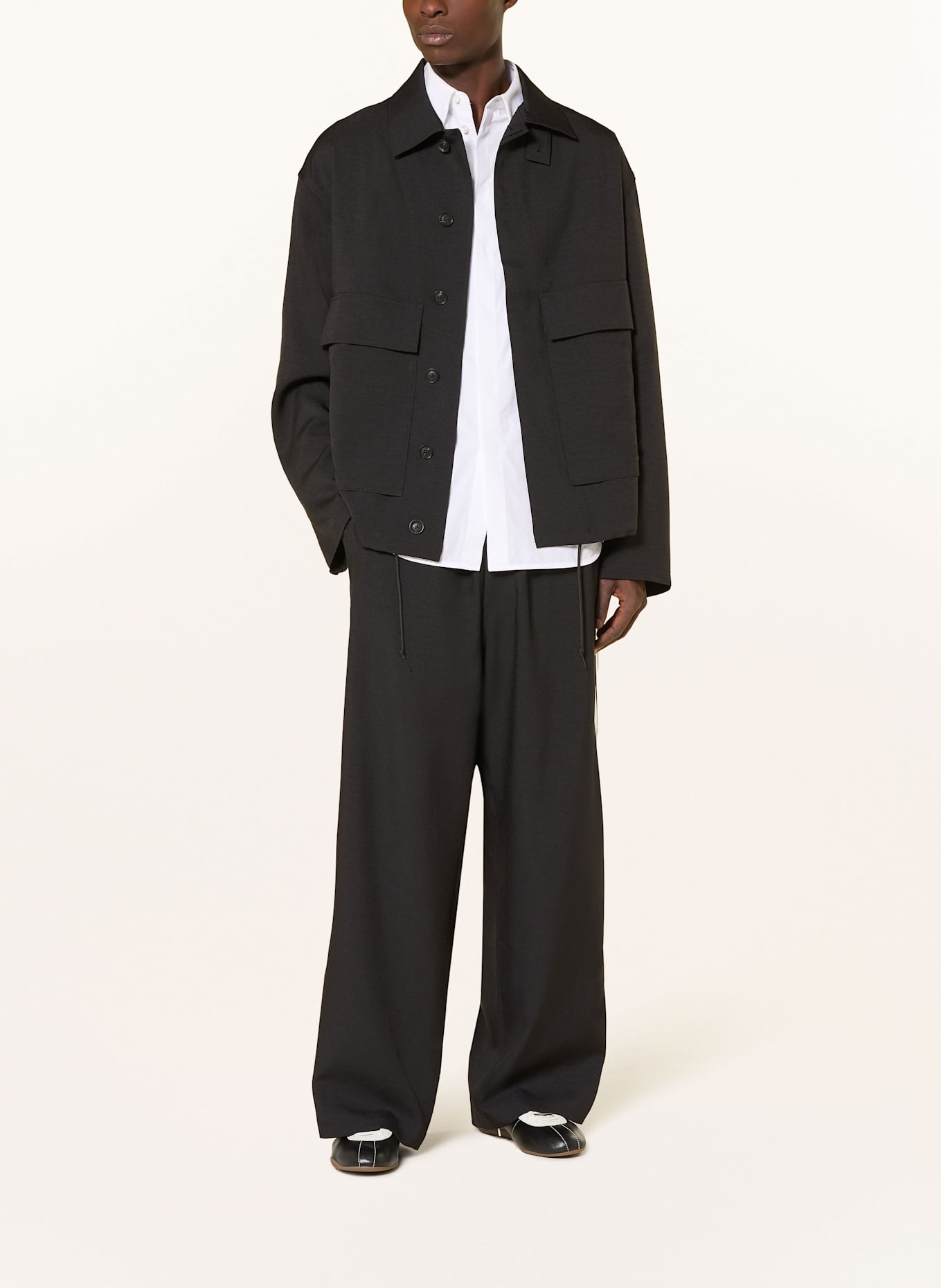 Y-3 Oversized-Jacke Y-3 SPORT UNIFORM COACH: SCHWARZ