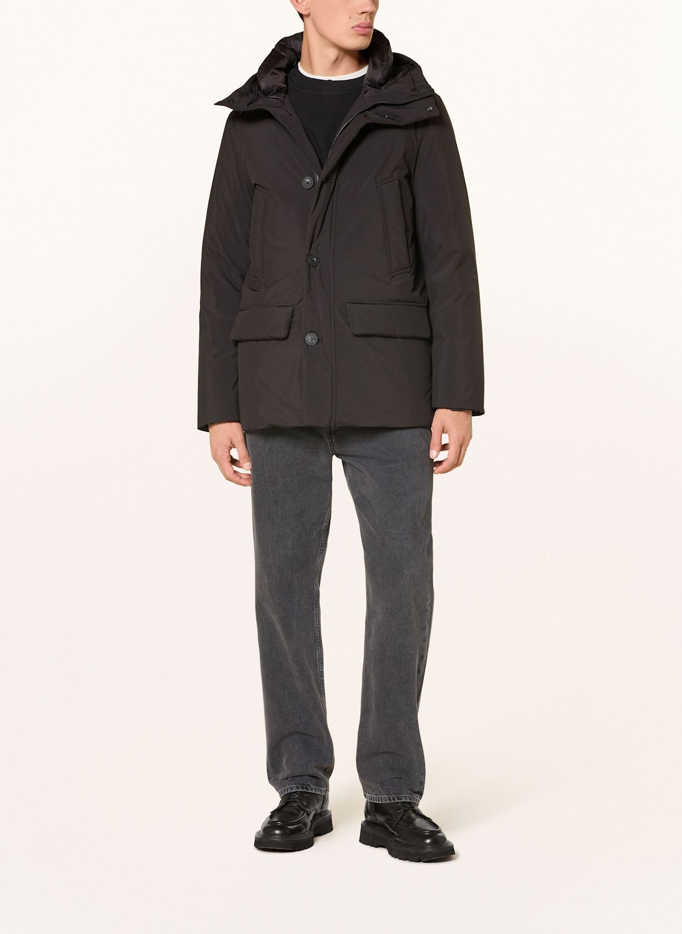 WOOLRICH Daunenparka CLOUD ARCTIC: SCHWARZ