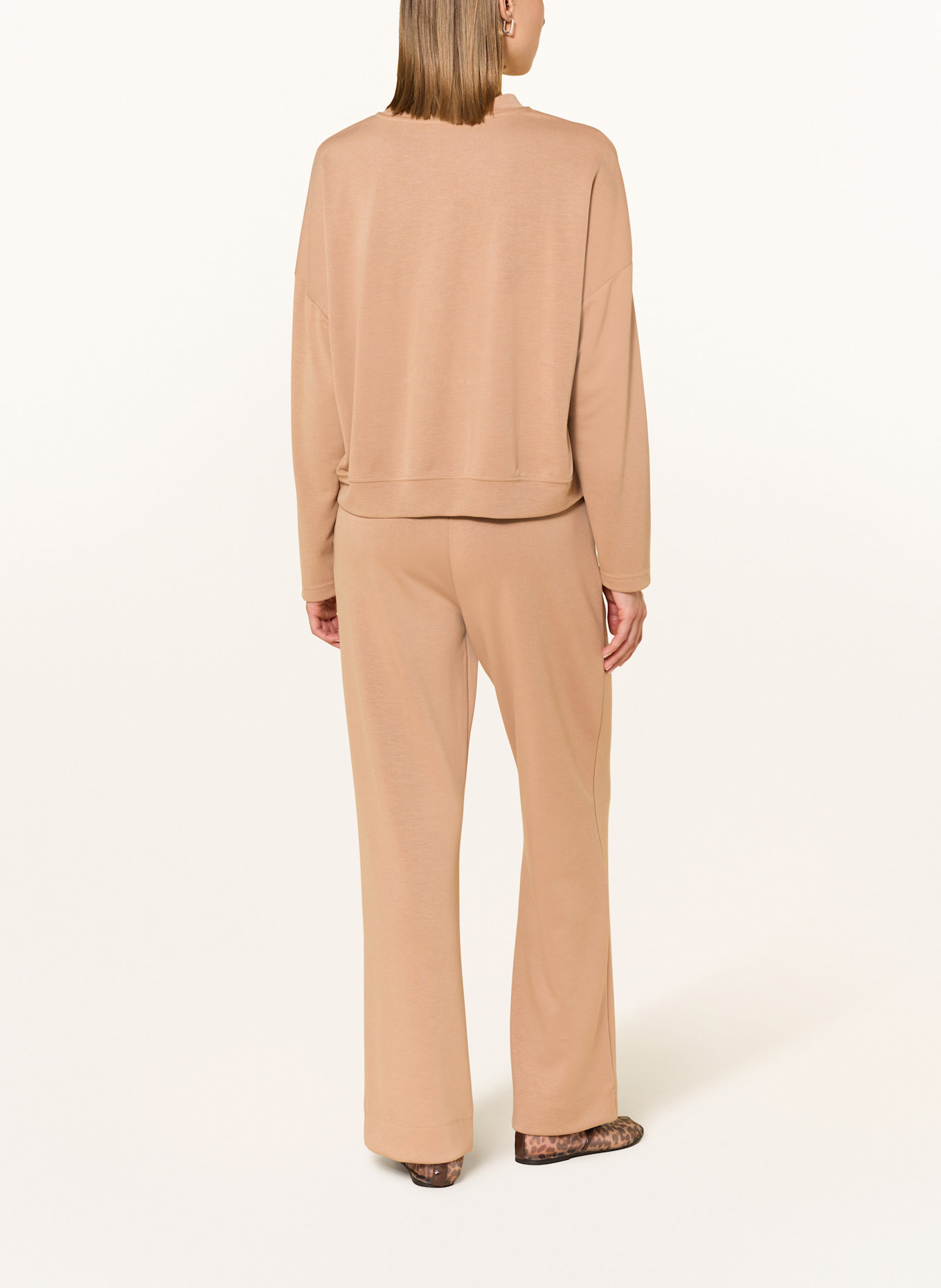 darling harbour Cropped-Longsleeve: CARAMEL