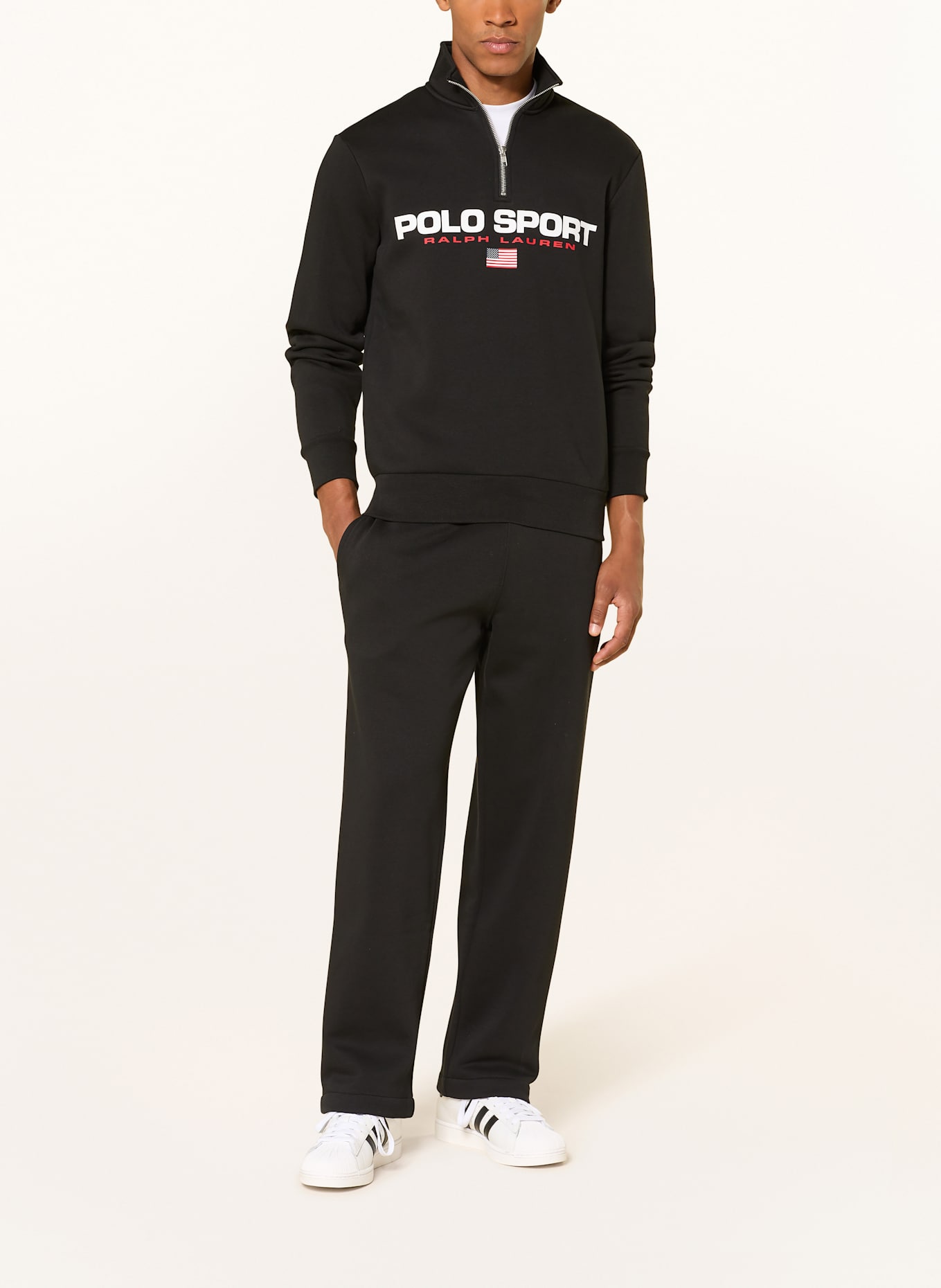 POLO SPORT Sweatpants: SCHWARZ
