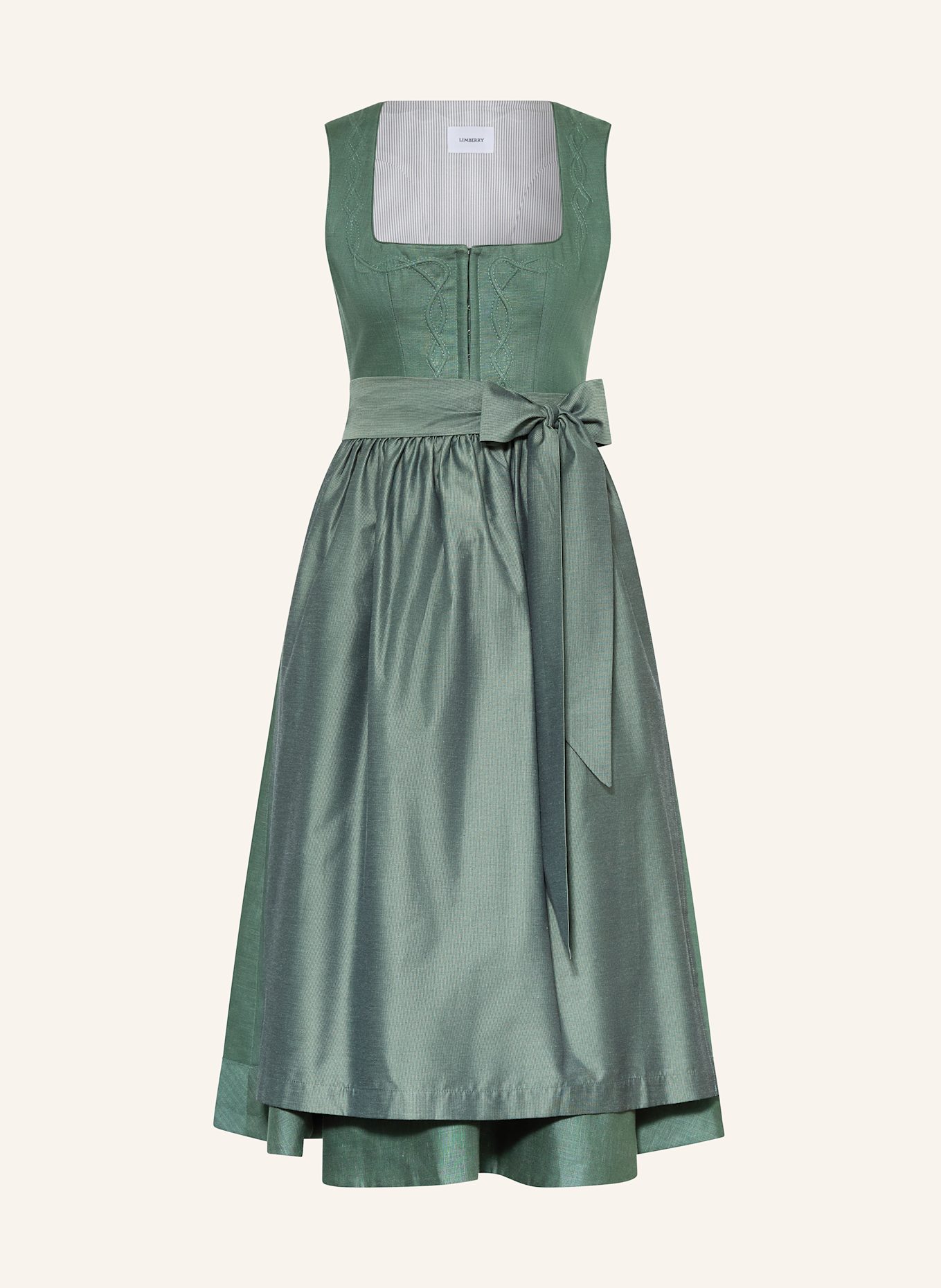 LIMBERRY Dirndl MARILENE mit Leinen: GRÜN