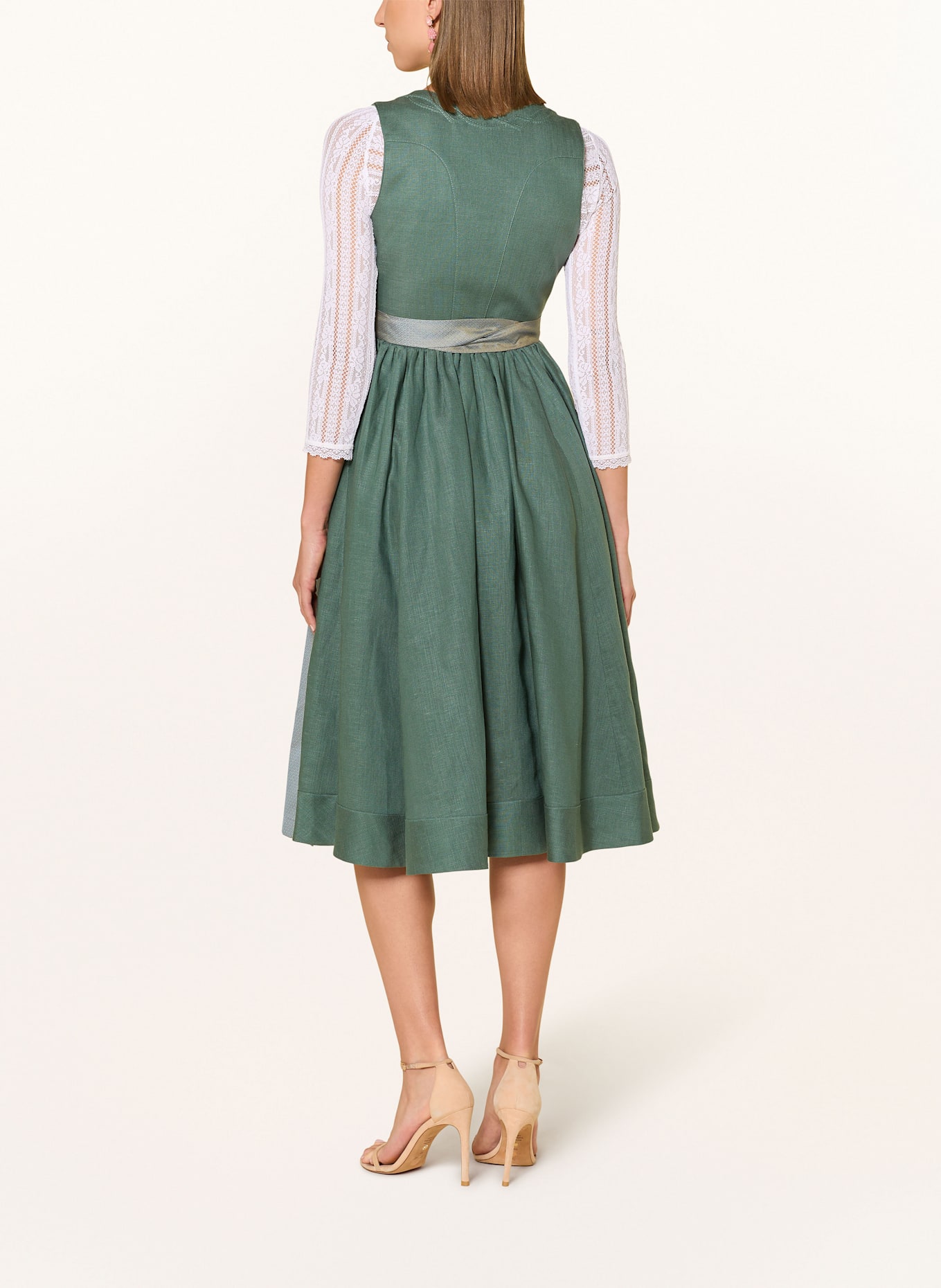 LIMBERRY Dirndl MARILENE mit Leinen: GRÜN