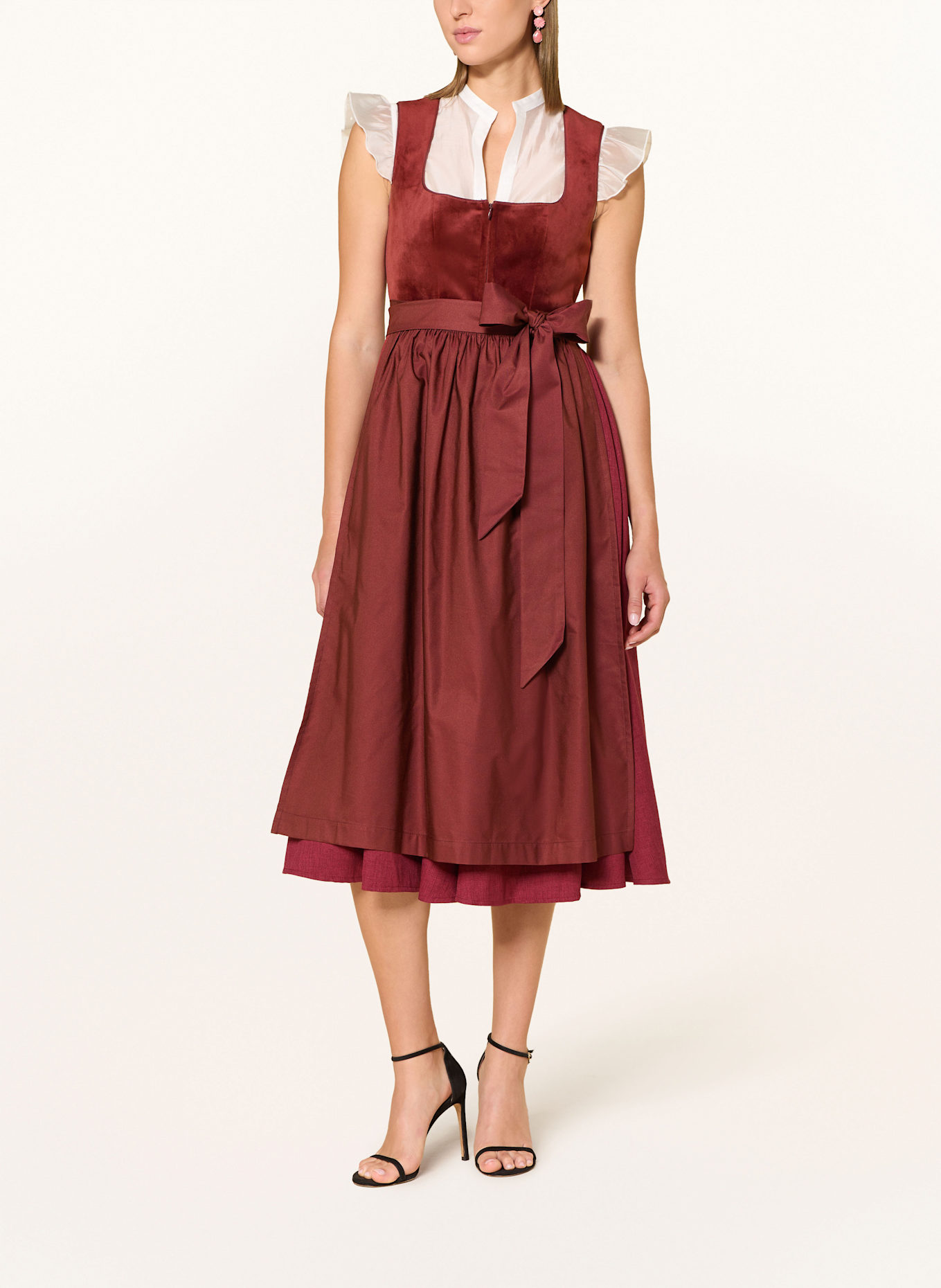 LIMBERRY Dirndl LEANDRA: DUNKELROT