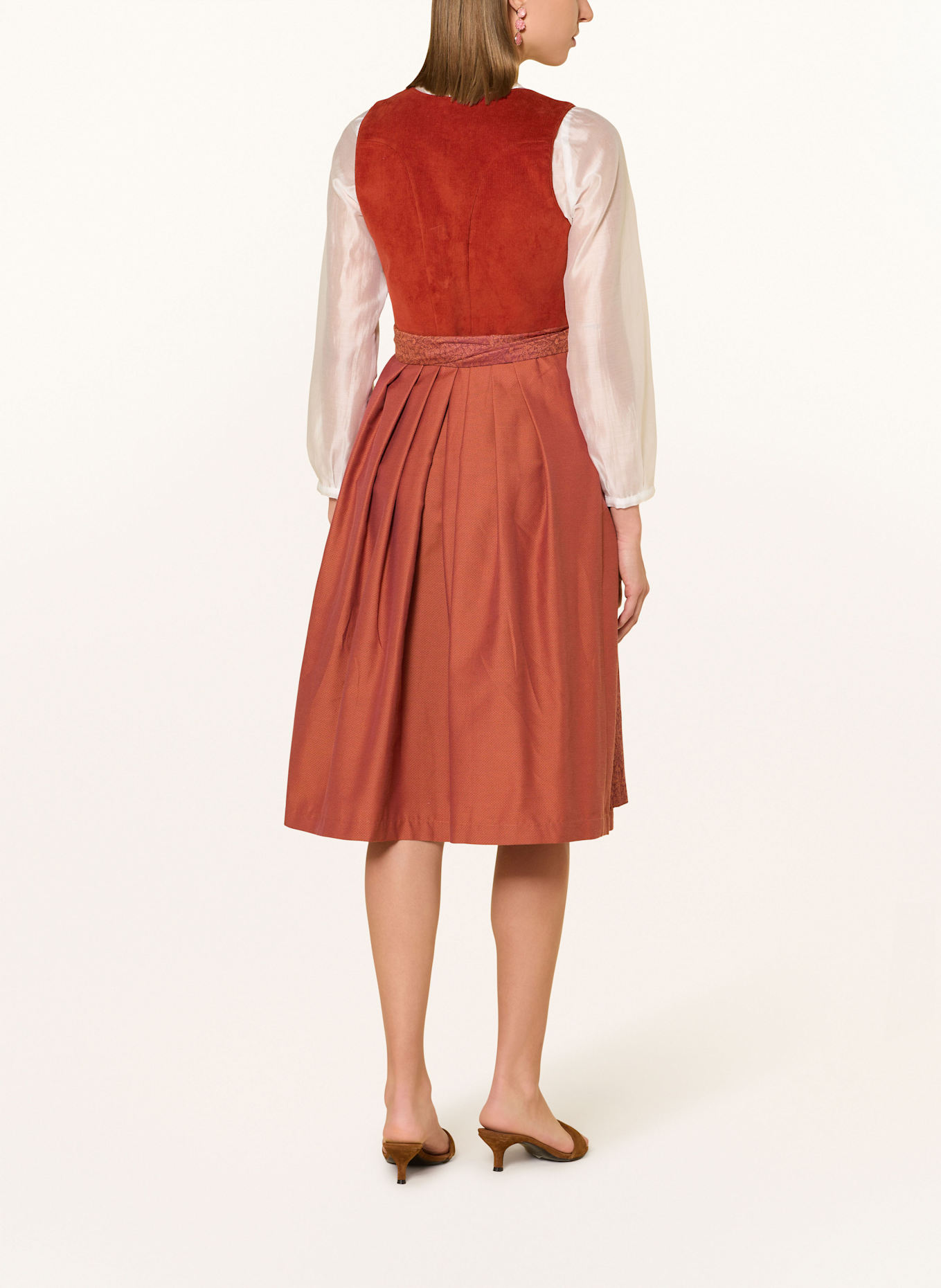 LIMBERRY Dirndl: DUNKELORANGE / ROT