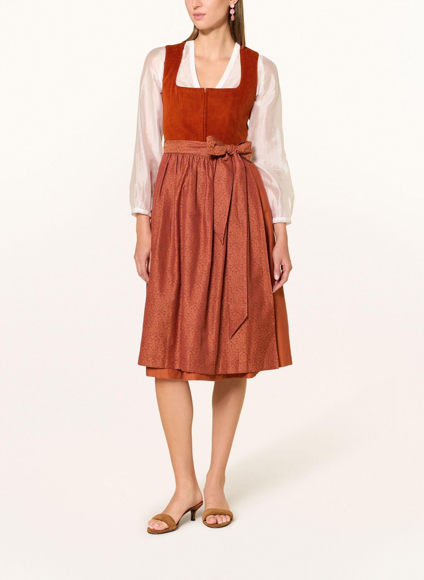LIMBERRY Dirndl: DUNKELORANGE / ROT