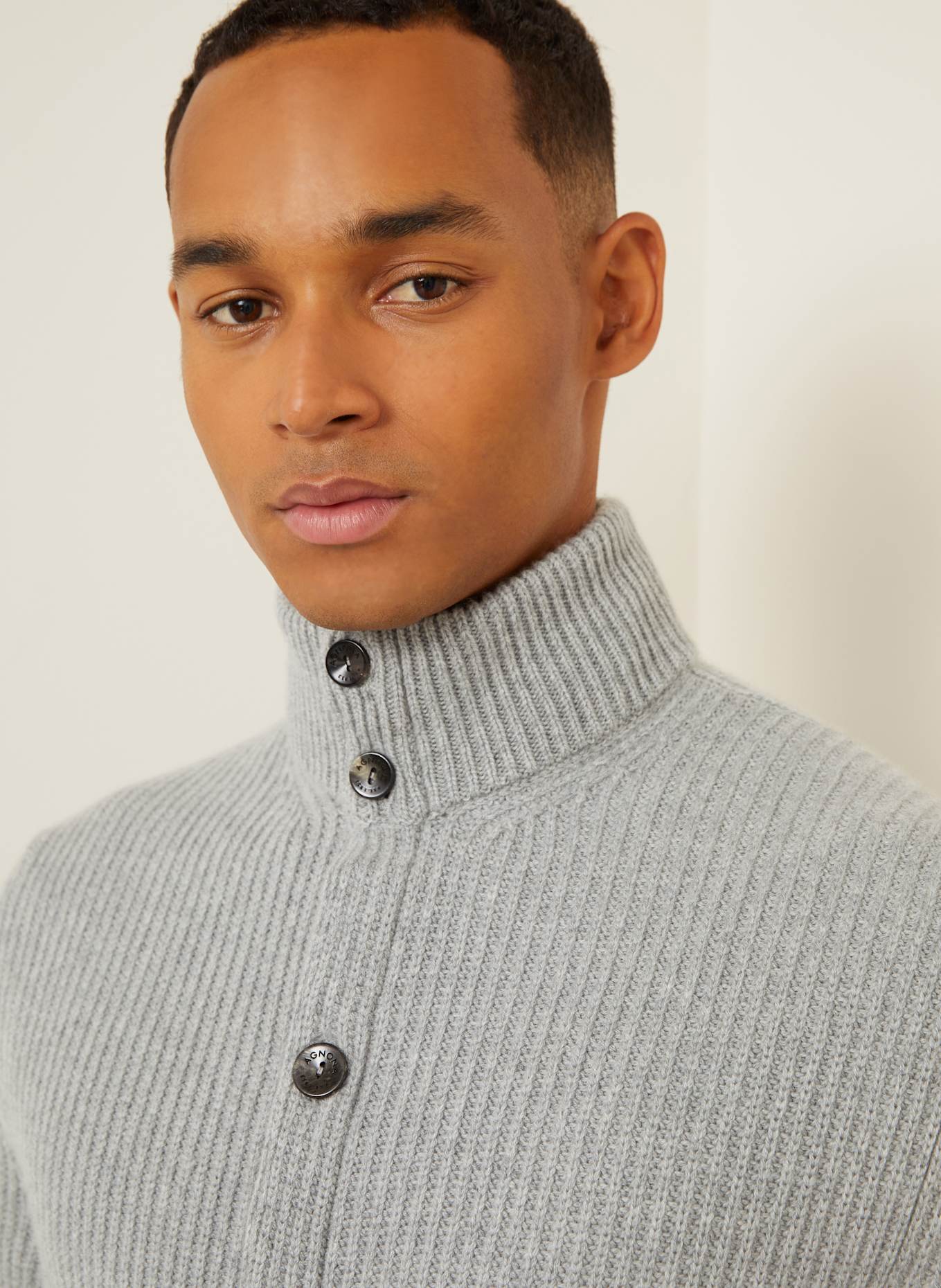 AGNONA Strickjacke aus Cashmere: GRAU