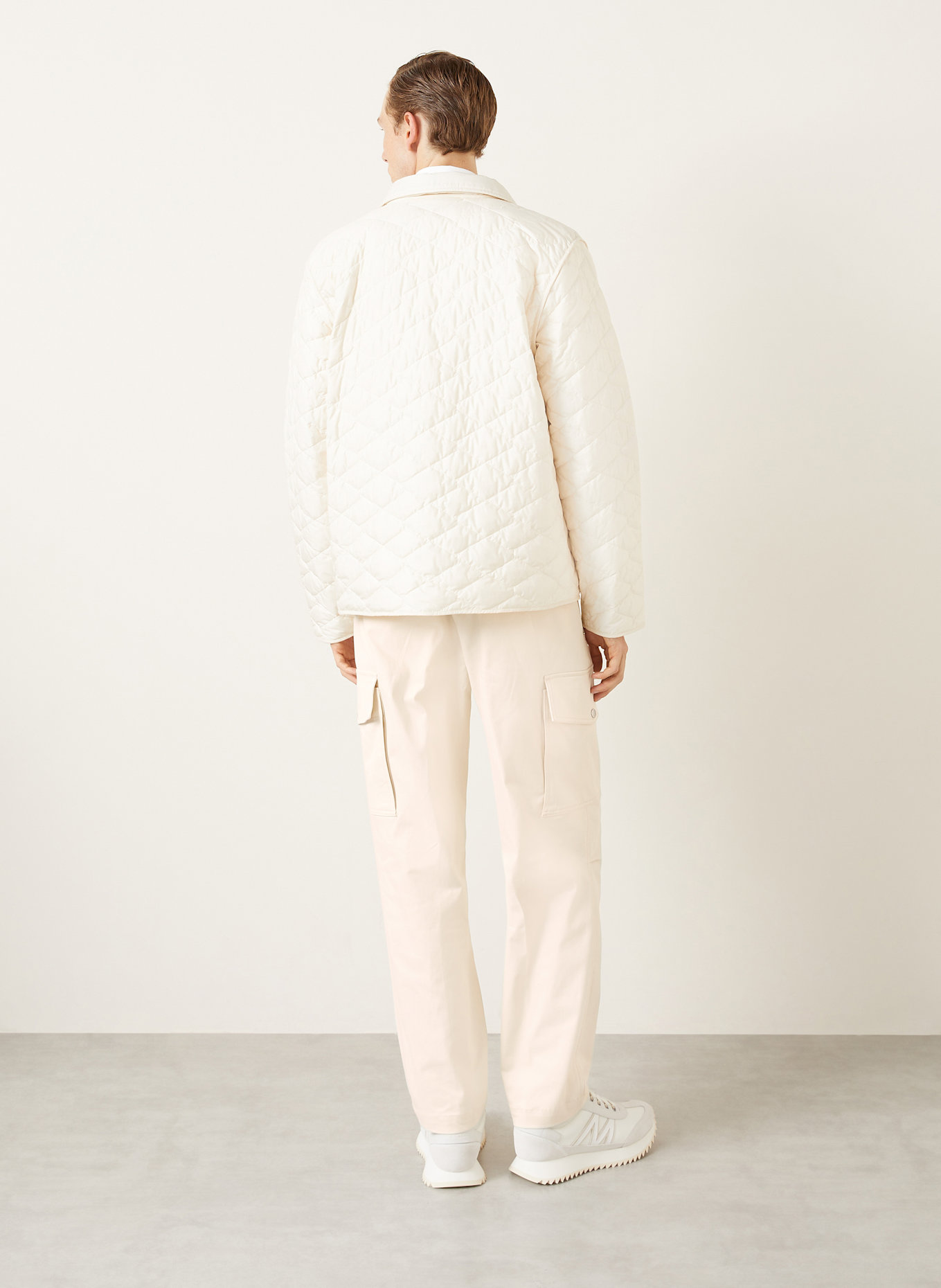 MONCLER Bojówki regular fit: ECRU