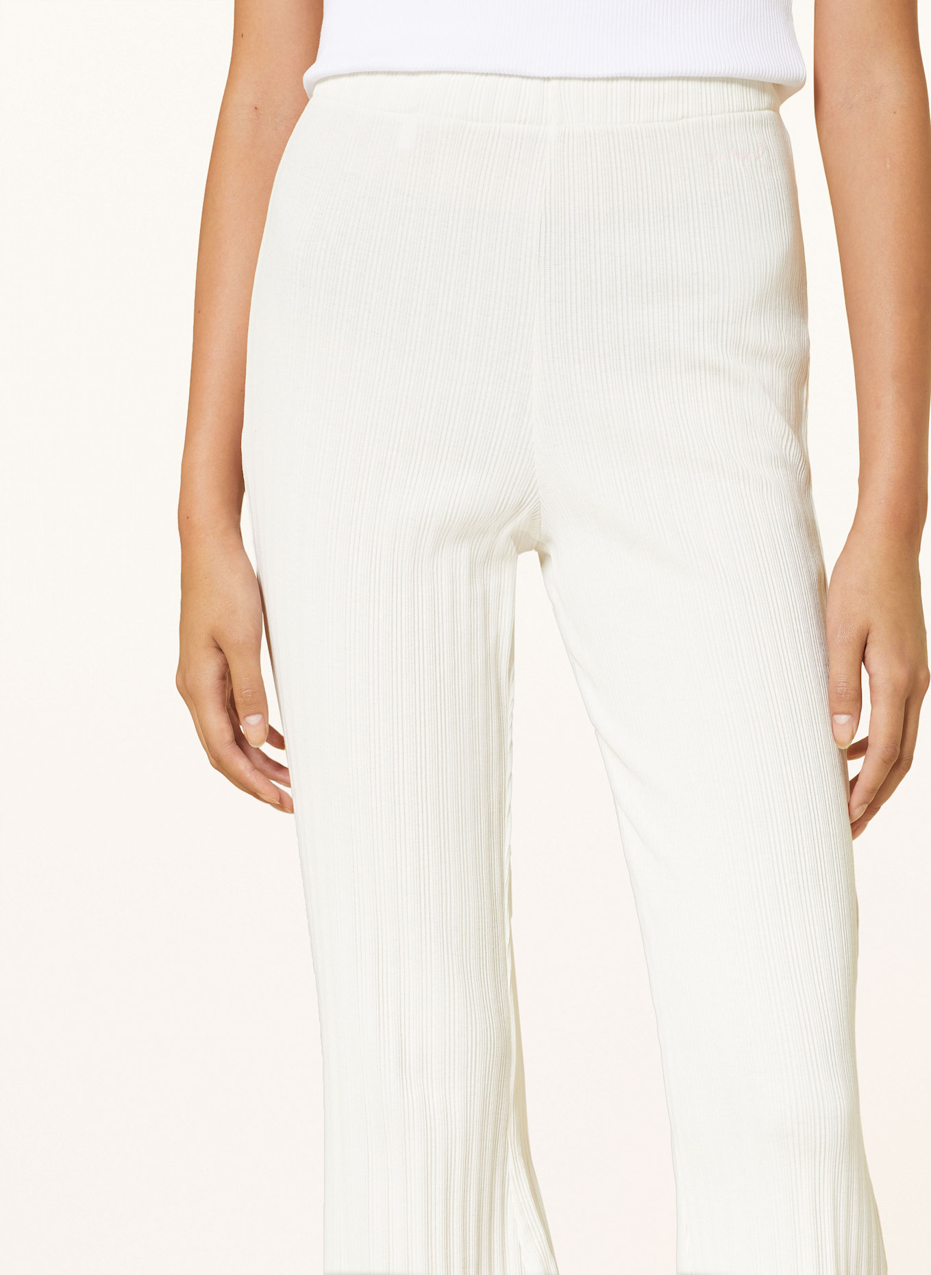 OH APRIL Marlenehose LYLE aus Jersey: WEISS