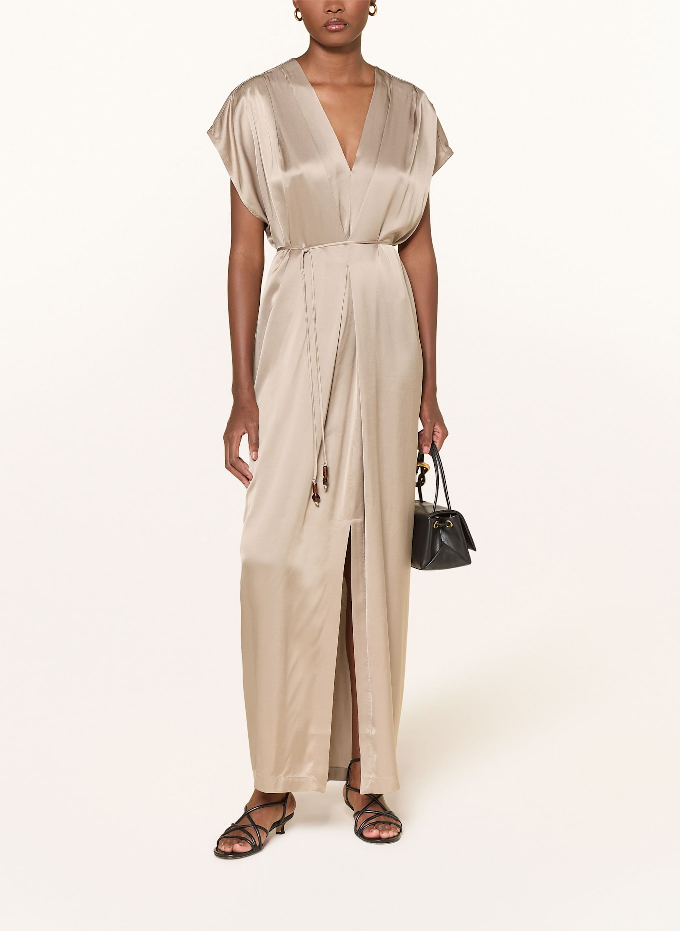 ottod'ame Satinkleid: BEIGE